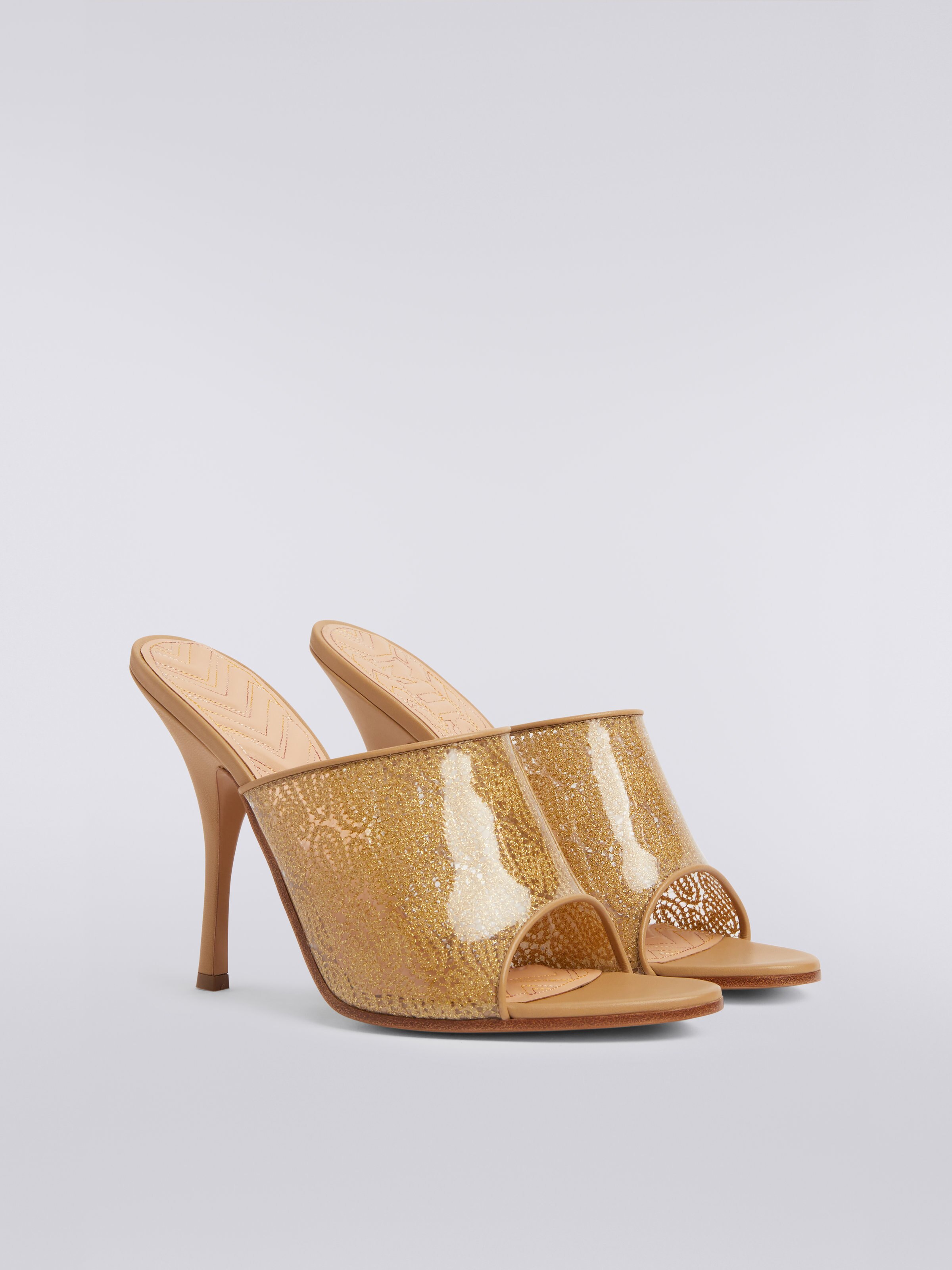 Gold cheap mule heels