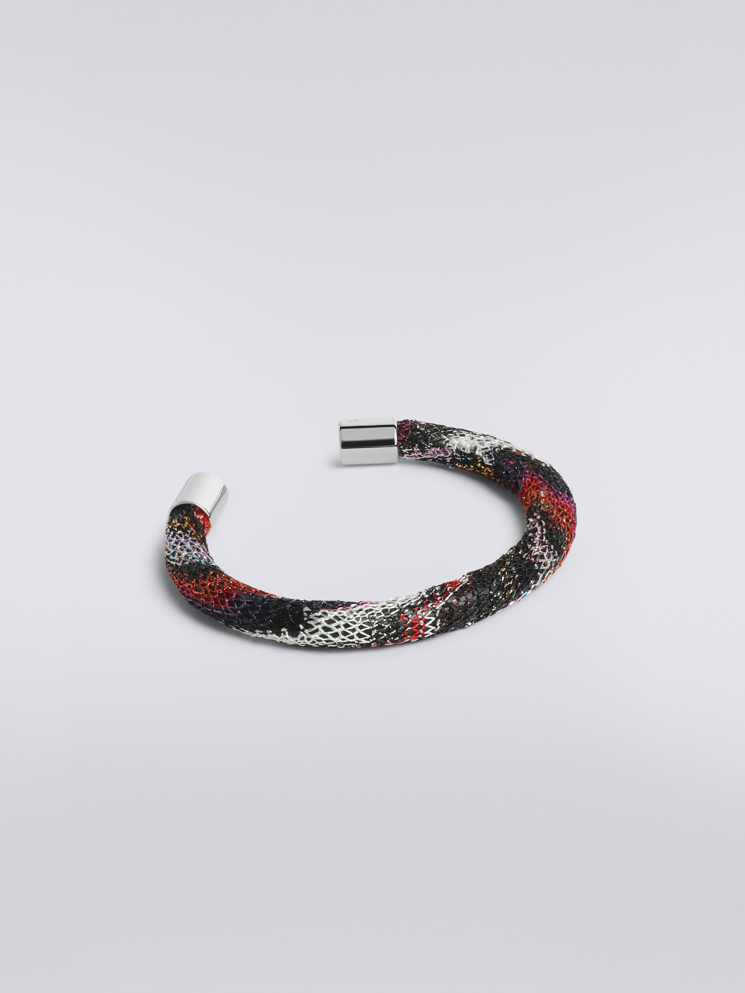 Fabric bangle with lurex, Multicoloured  - 1