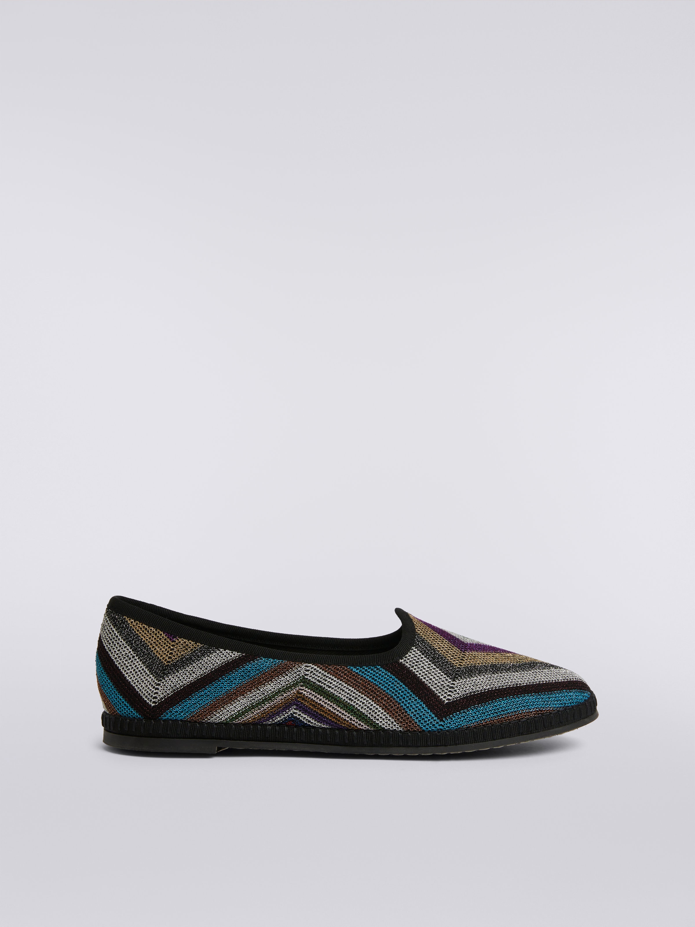 Friulane in zigzag fabric with lurex, Multicoloured  - 0