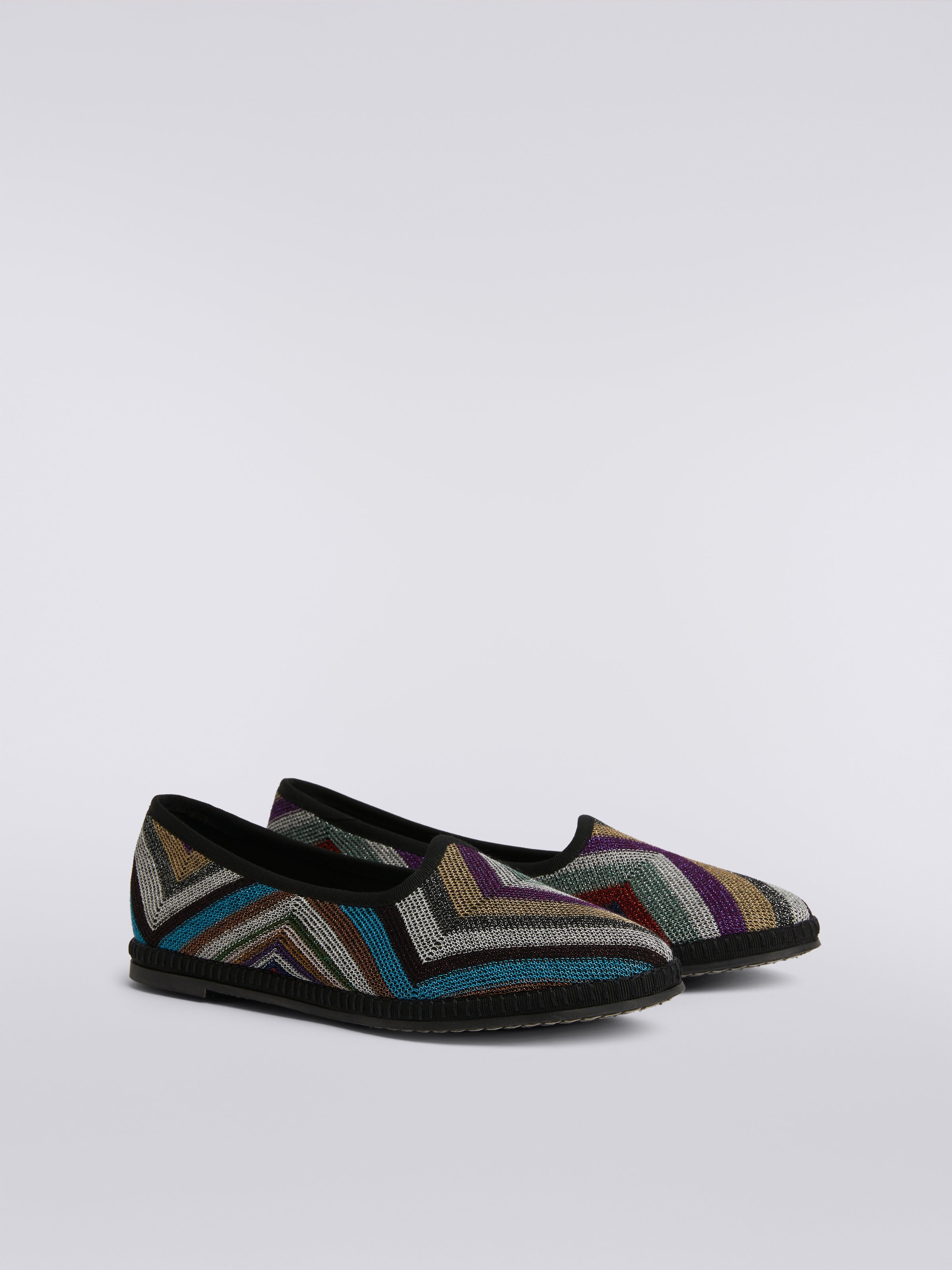 Friulane in zigzag fabric with lurex, Multicoloured  - 1