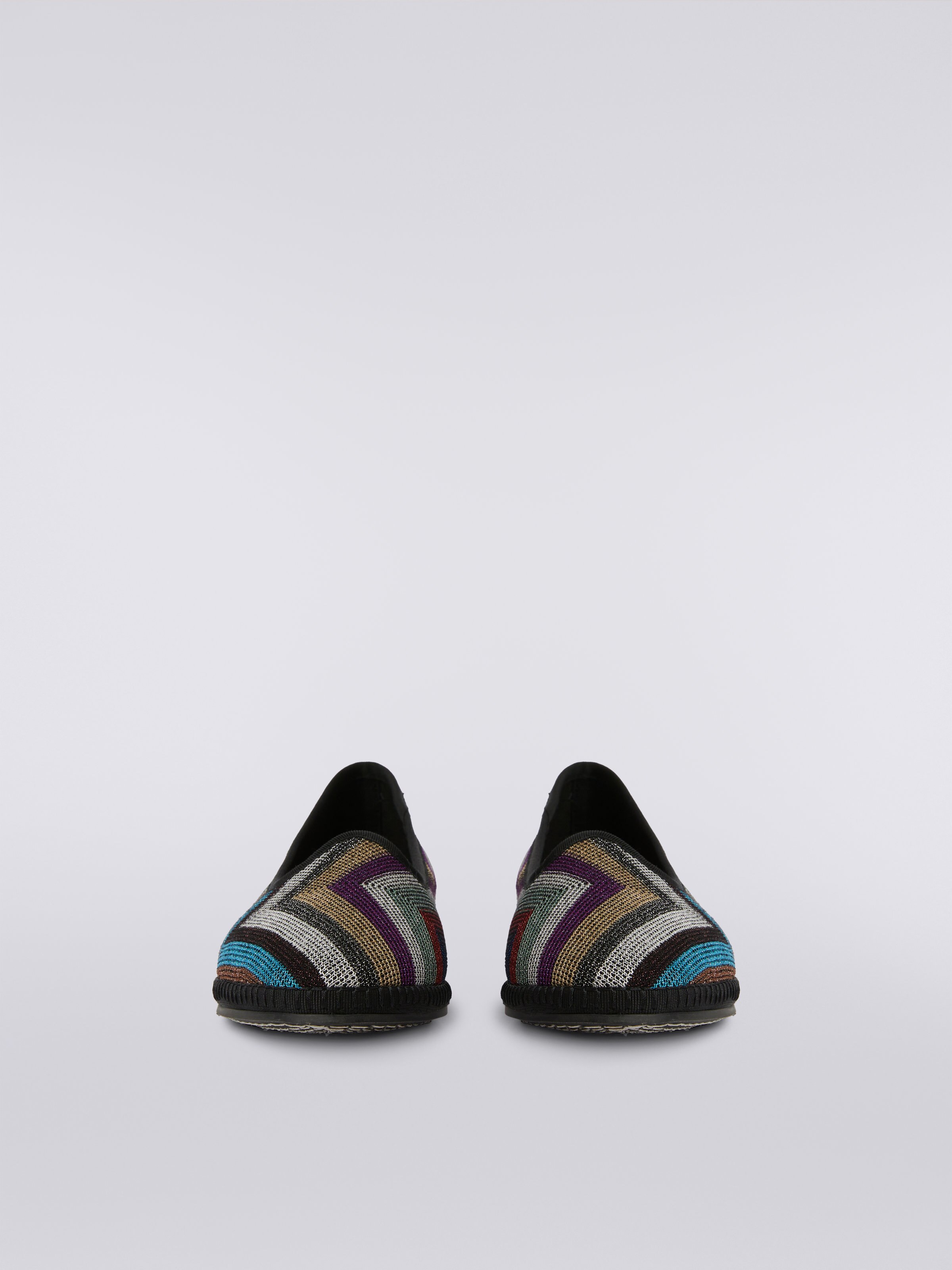 Friulane in zigzag fabric with lurex, Multicoloured  - 2