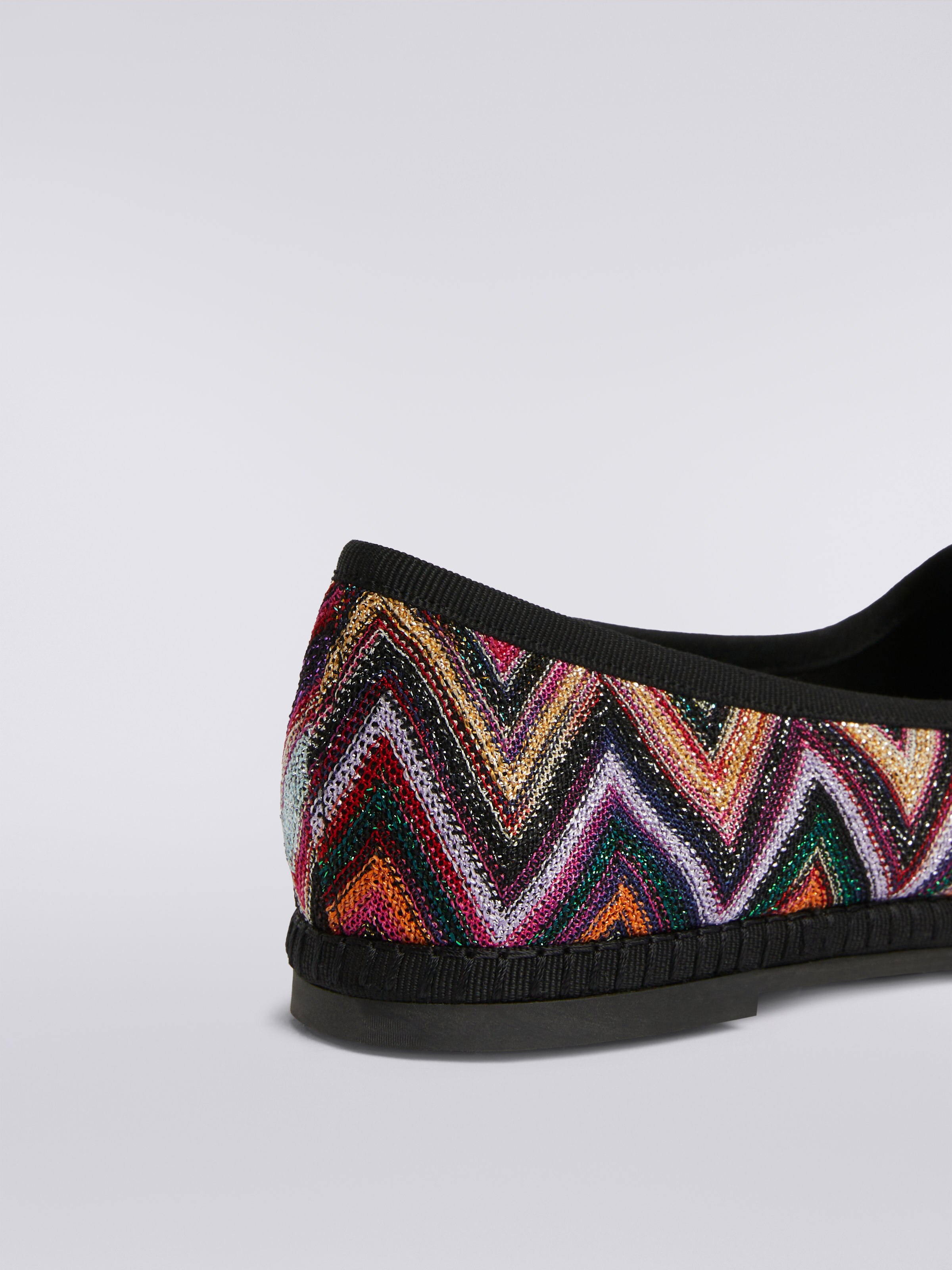 Friulane in chevron fabric with lurex, Multicoloured  - 3