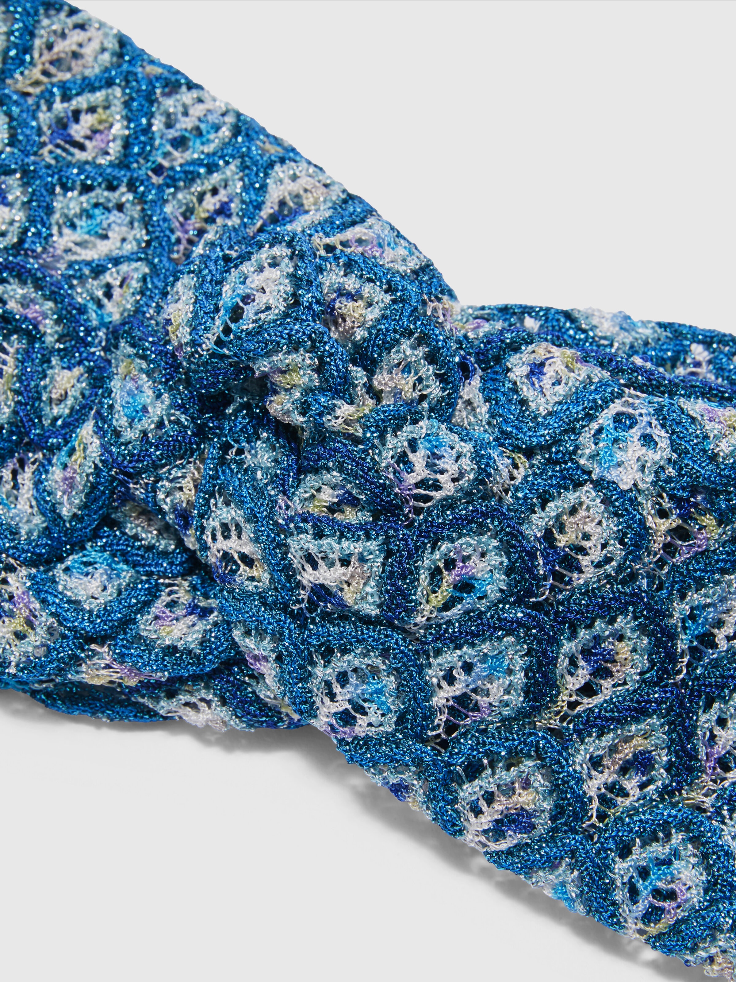 Viscose headband with lamé shell motif, Multicoloured  - 1