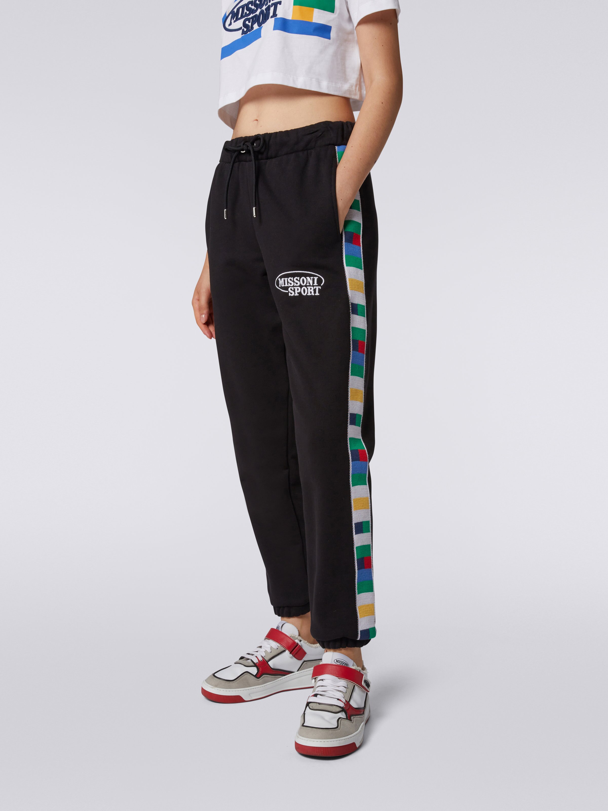 Pantalón Deportivo Negro con Bandas Laterales, Adidas Originals, Mujer