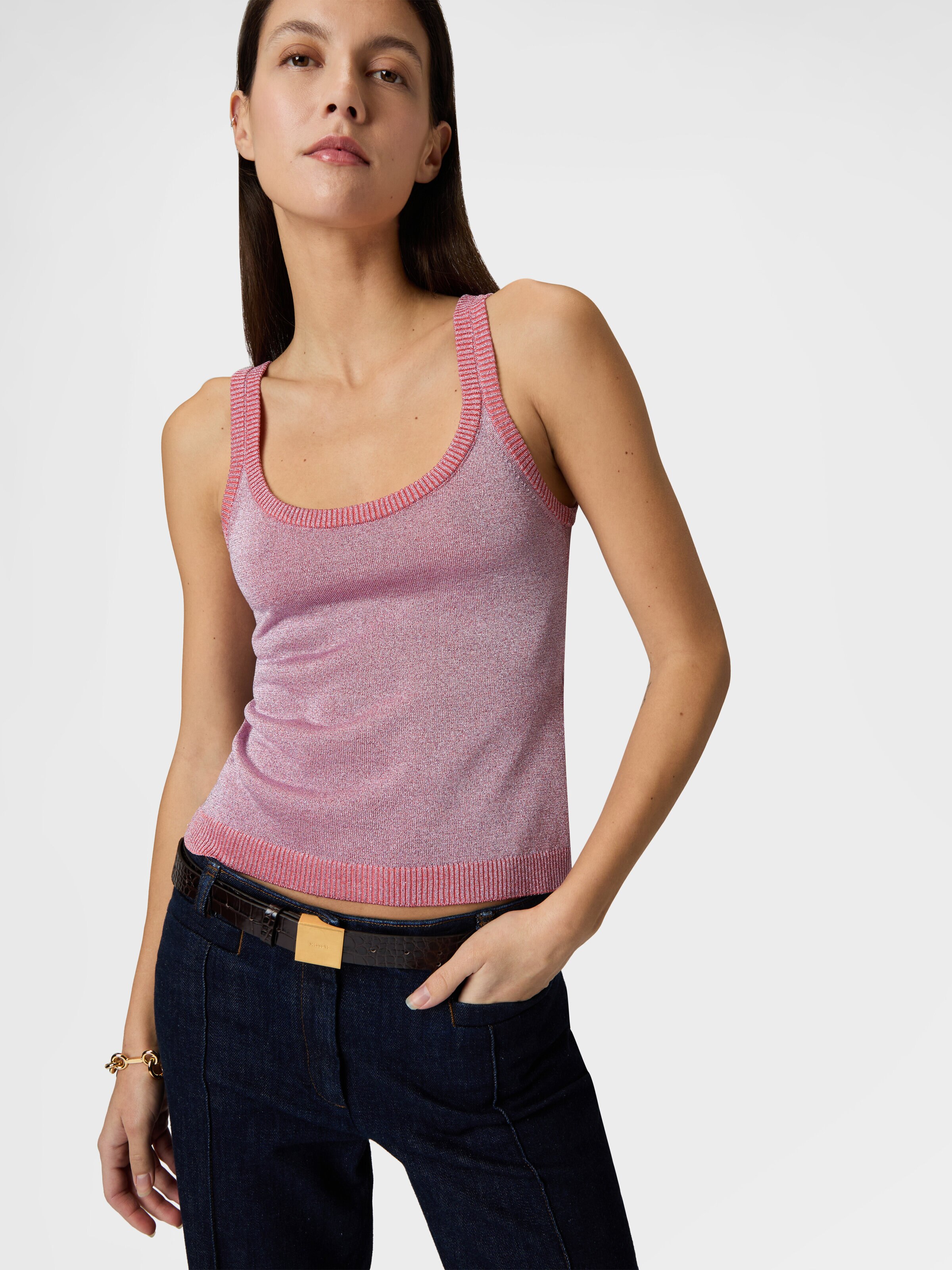 タグ付き新品　MISSONI ラメ　きらきらニットタンクトップ Missoni - Sequined zig-zag tank top Missoni