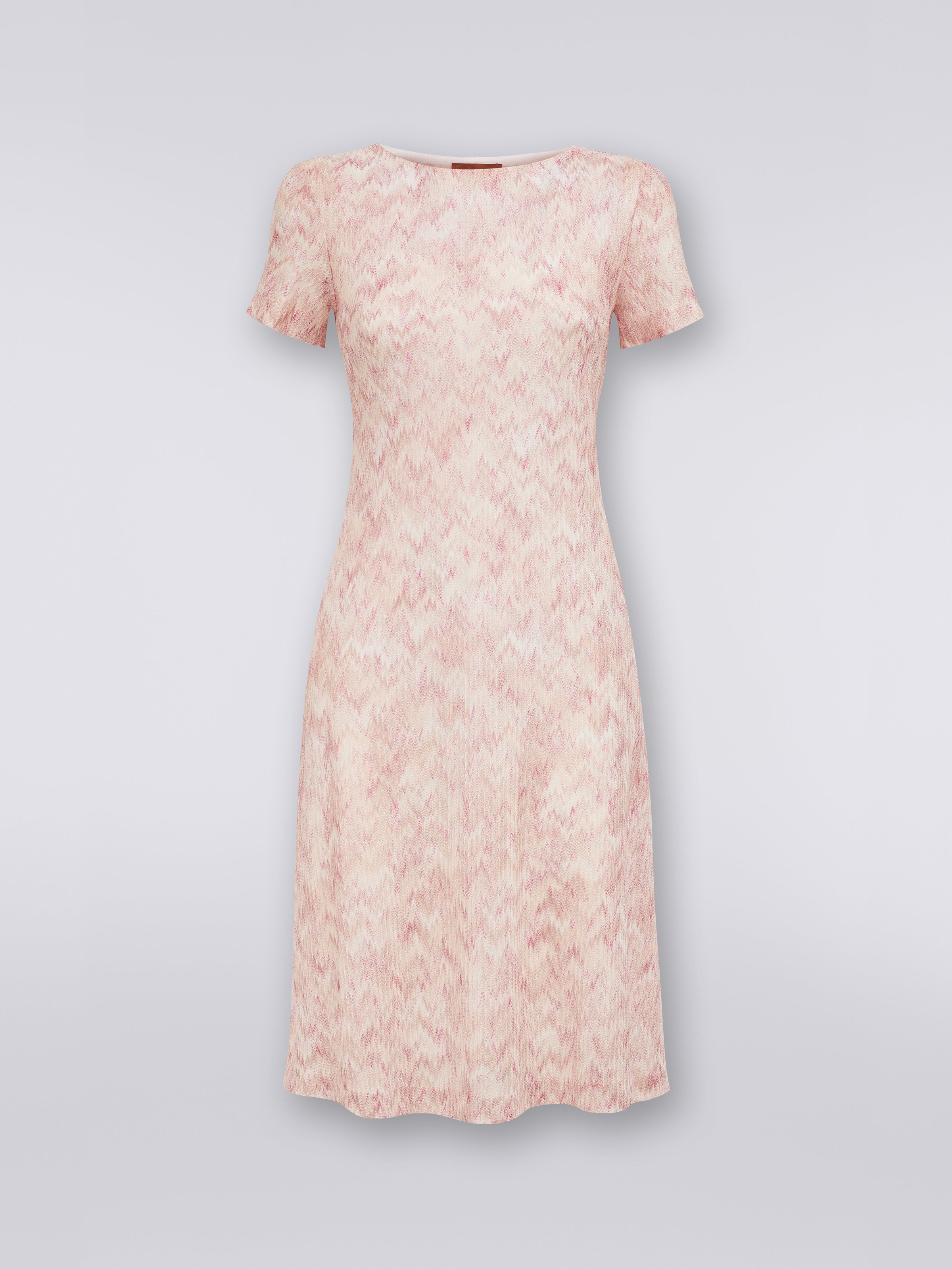 Viscose dress with dégradé snake motif, Multicoloured - 0