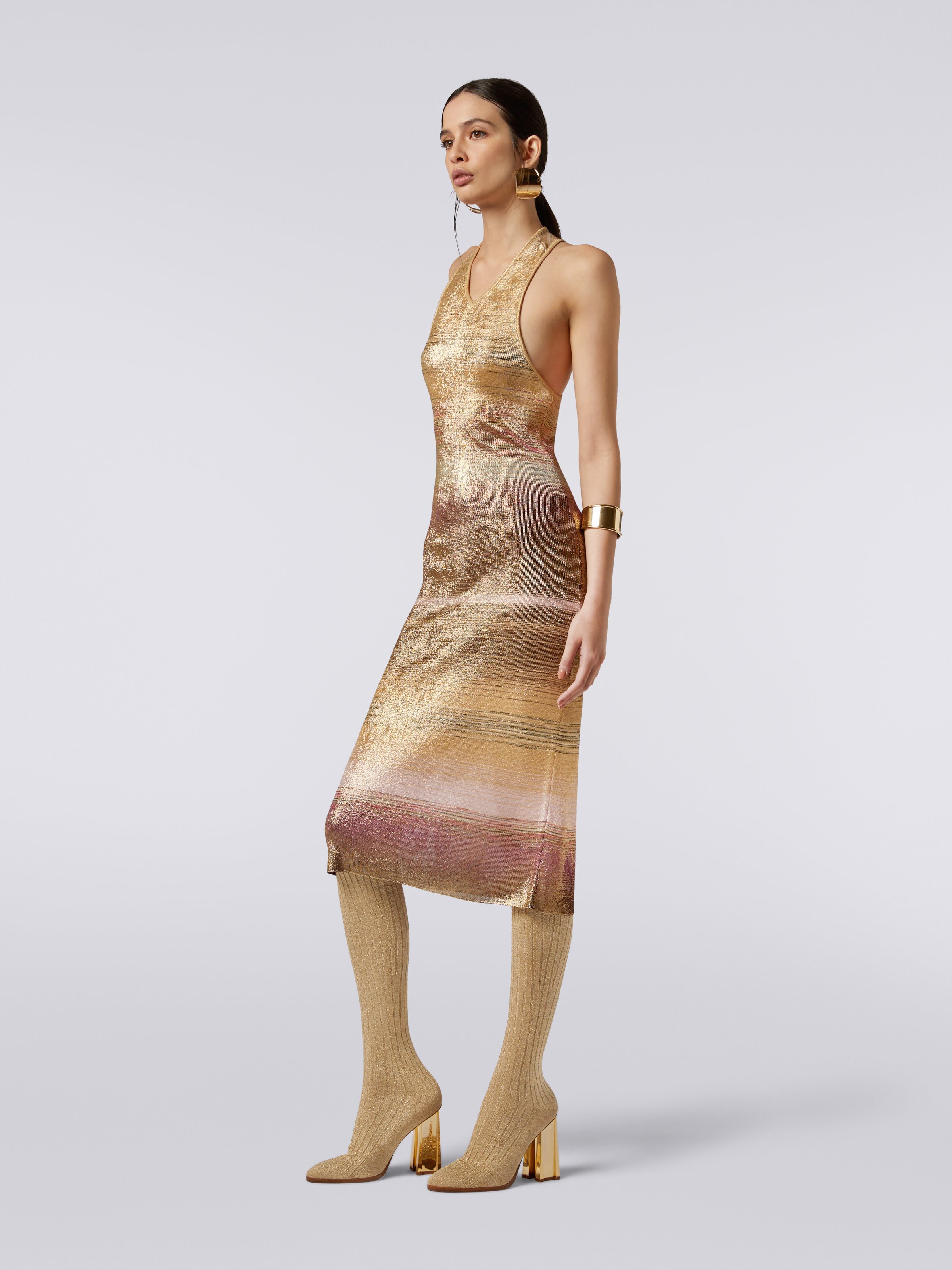 Slub viscose dress, Multicoloured  - 2
