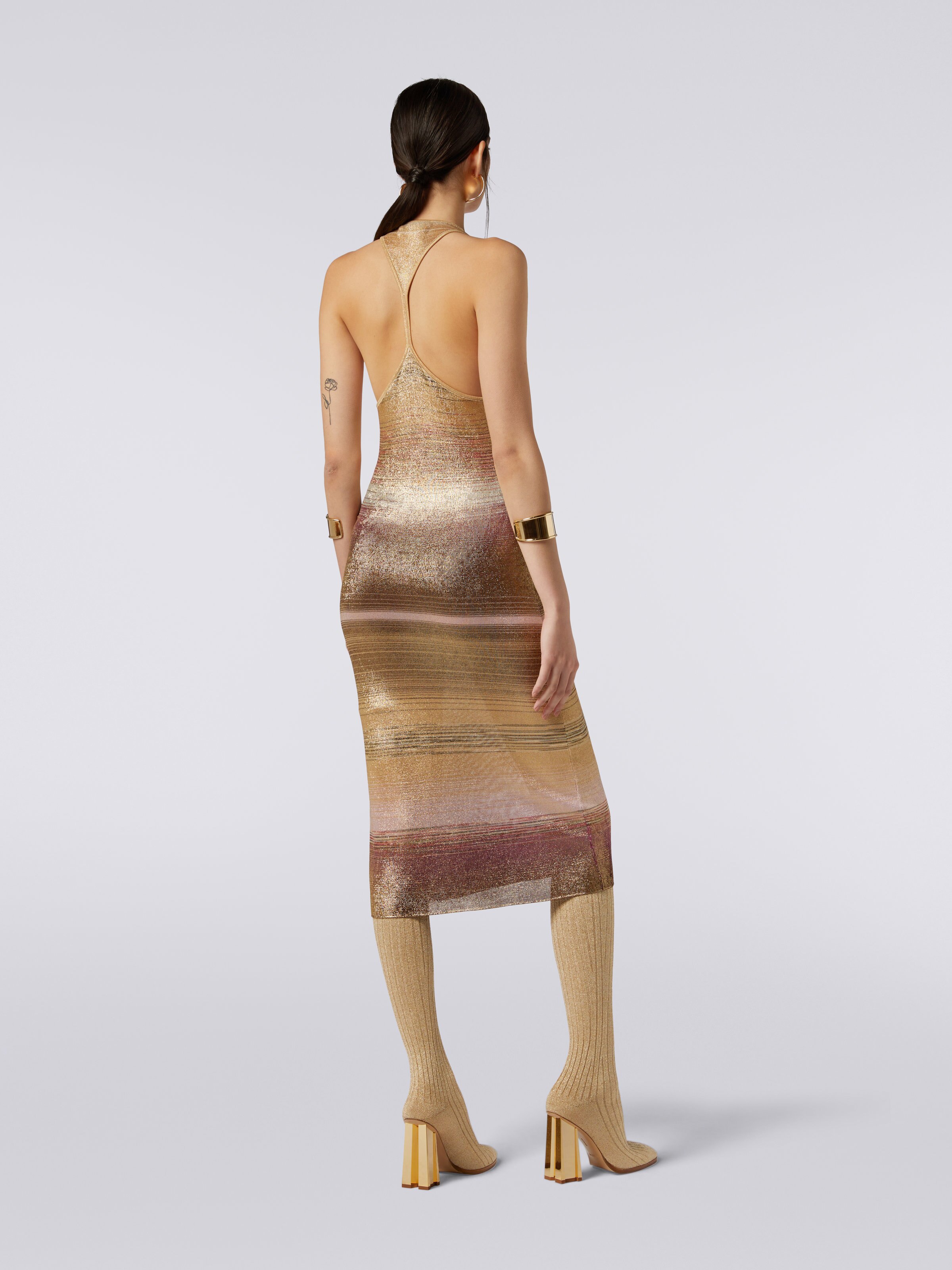Slub viscose dress, Multicoloured  - 3