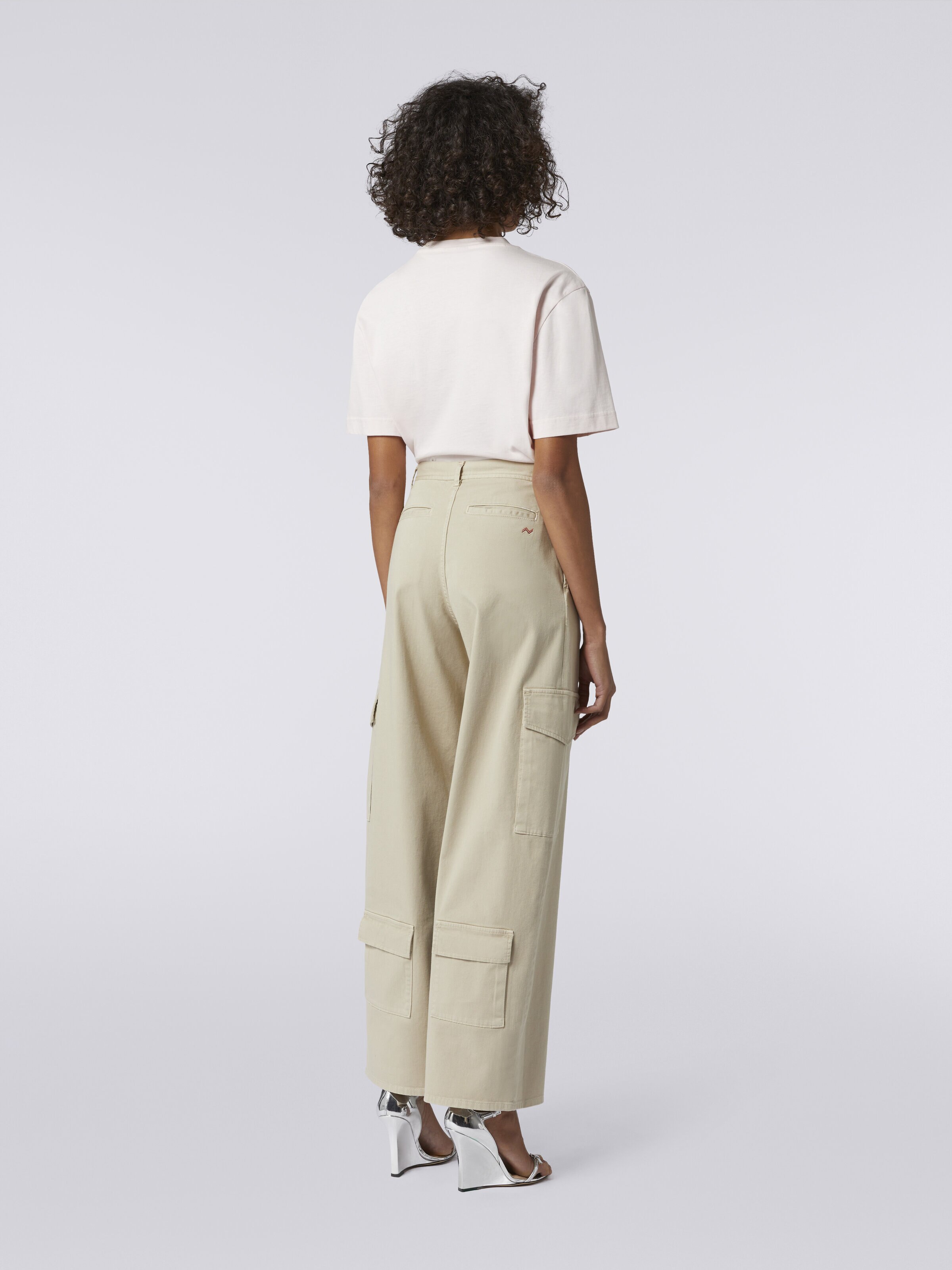 Cotton cargo trousers, Silver - 3