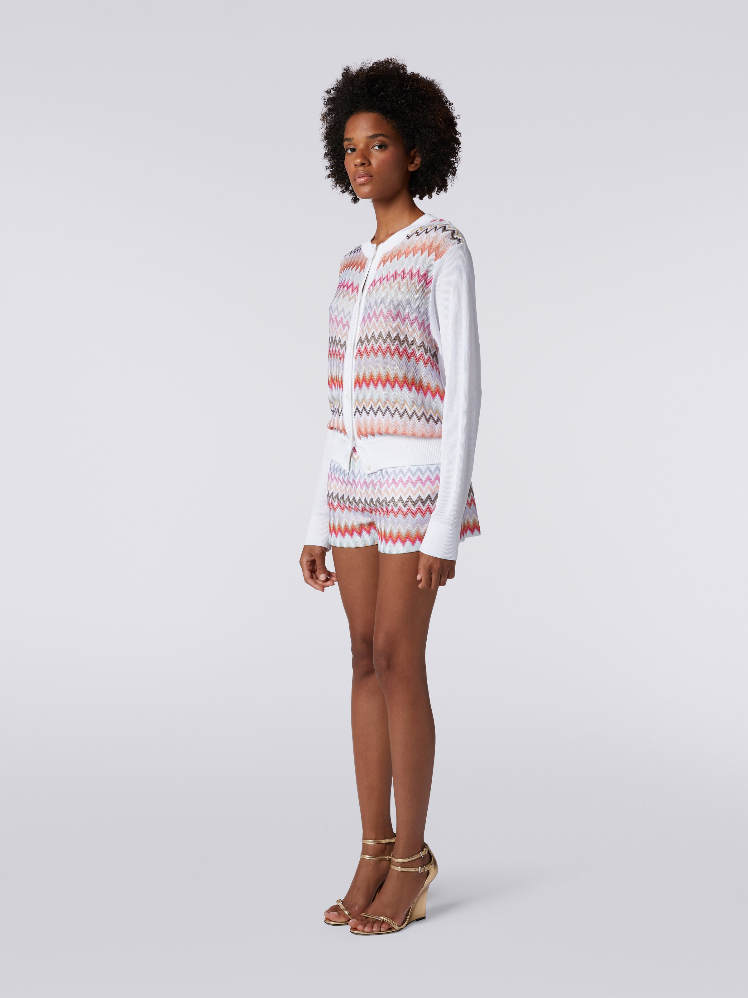 Shorts in zigzag fabric , Multicoloured  - 2