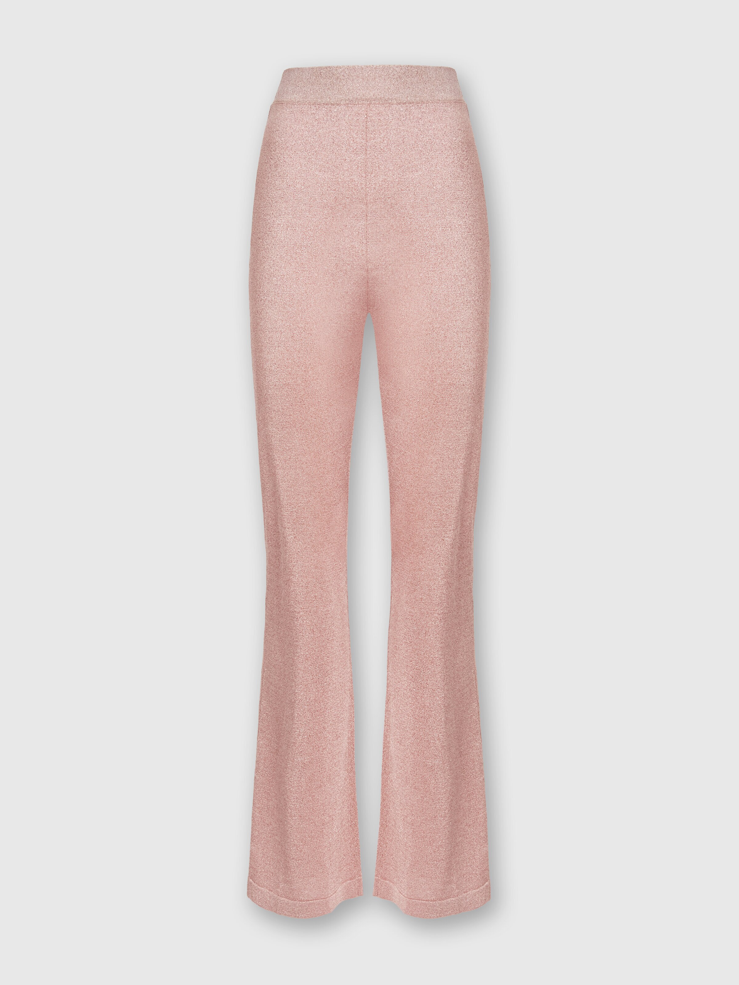 Pantalon en viscose avec lurex , Rose   - 0