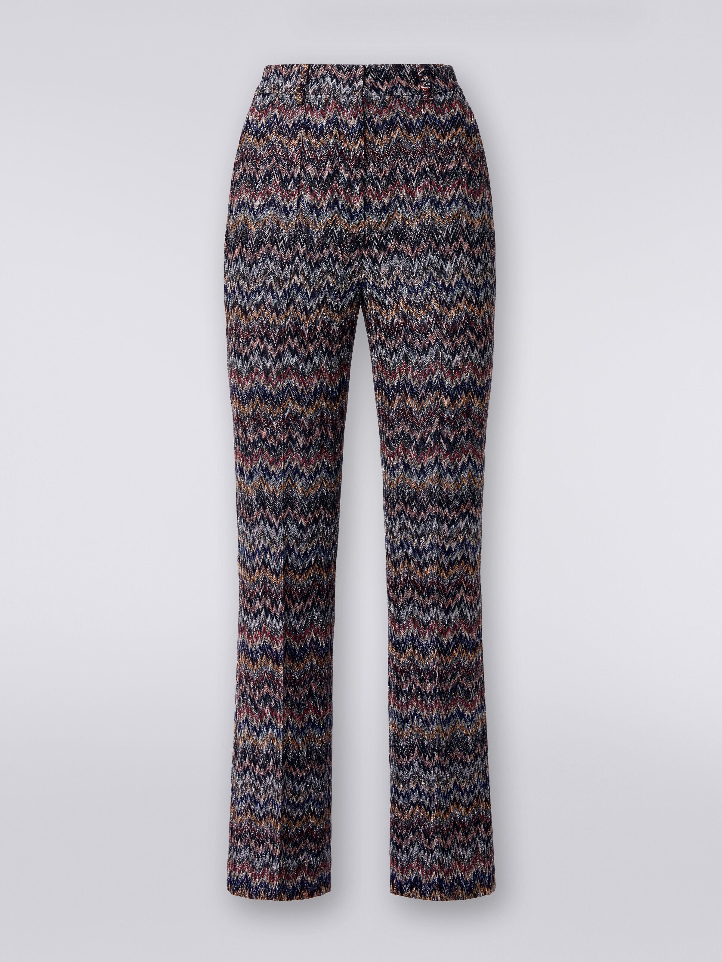 Viscose Blend Knit Slim Leg Pants