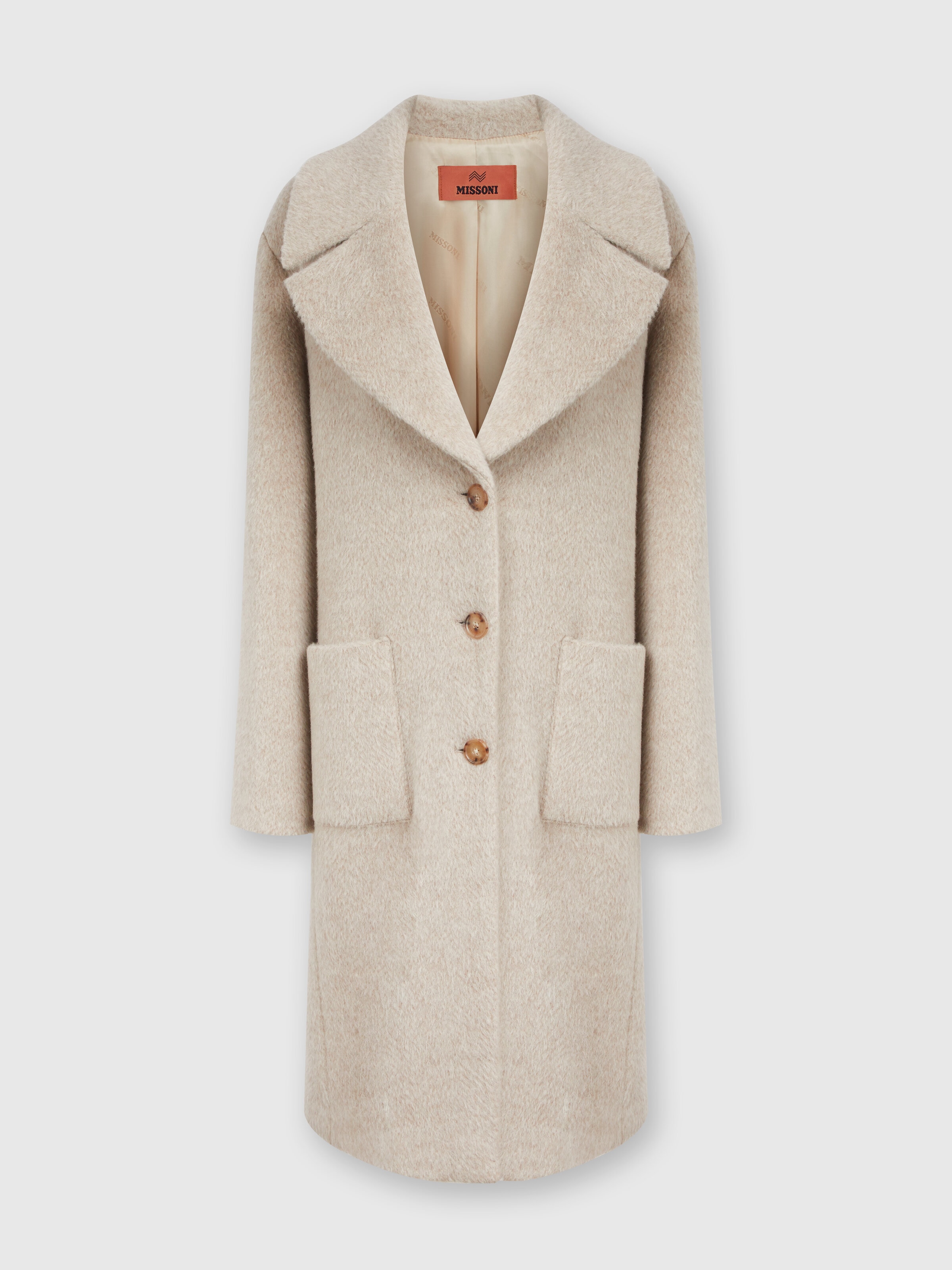Alpaca wool blend coat hot sale