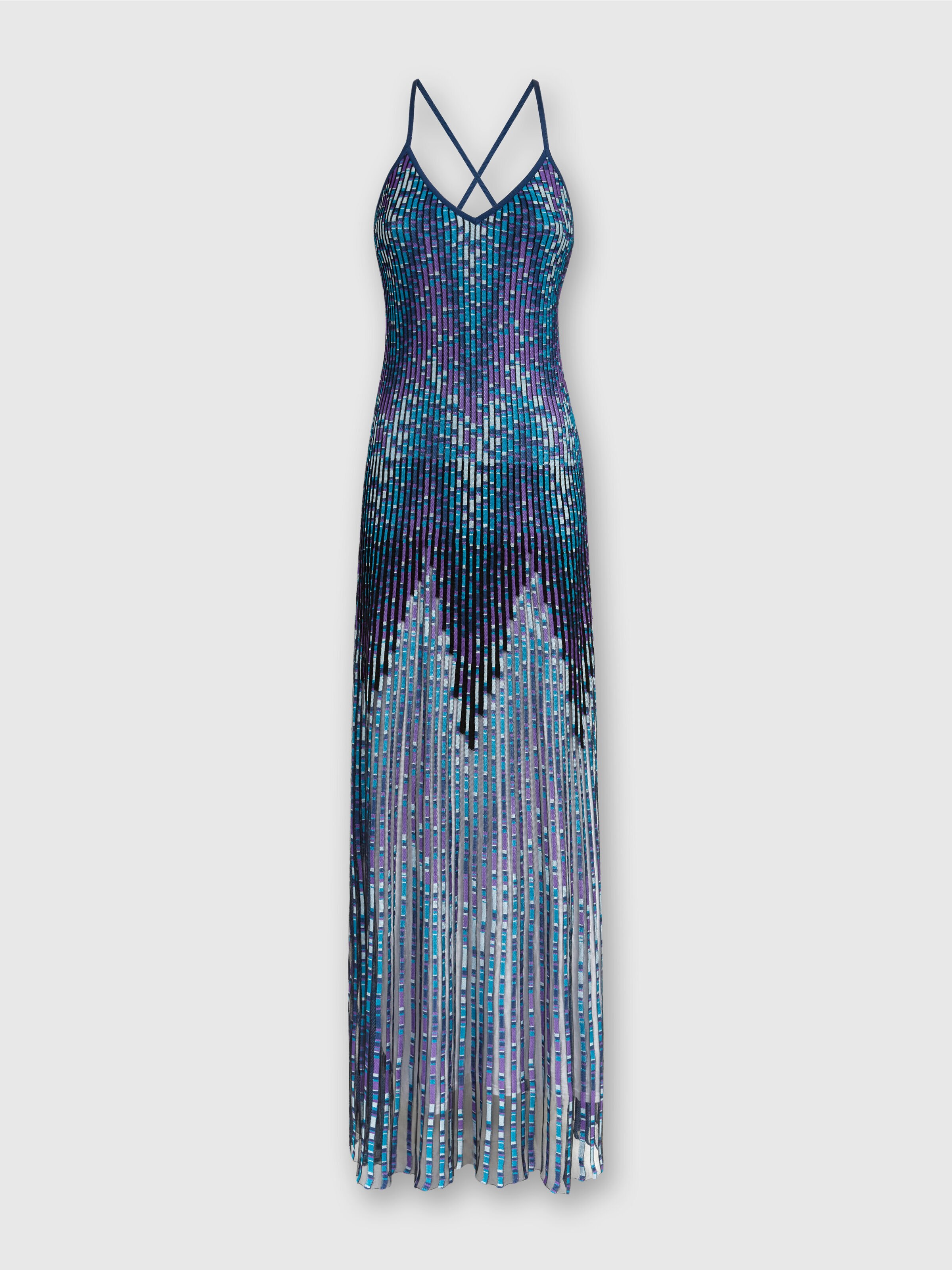 Short cover up in zigzag print tulle Multicoloured | Missoni