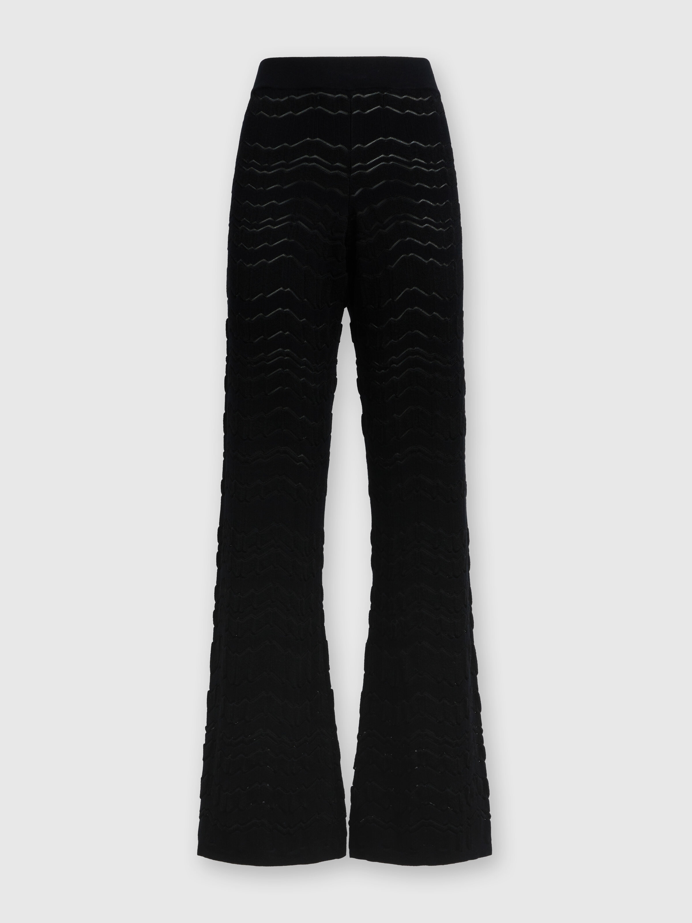 Tone-on-tone zigzag pants Black | Missoni