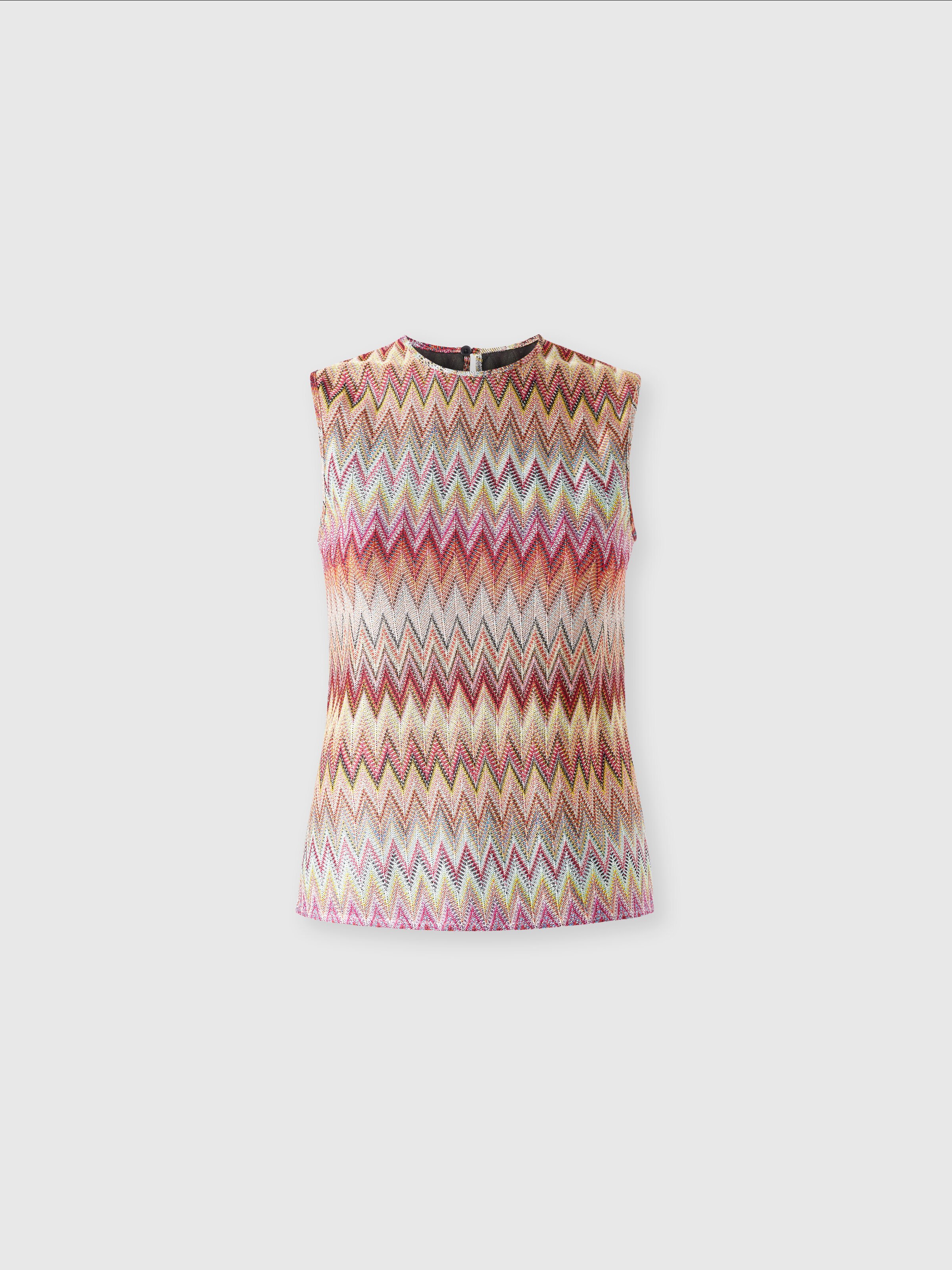 Rollkragen-Stricktop aus Spitze, Mehrfarbig  - 0