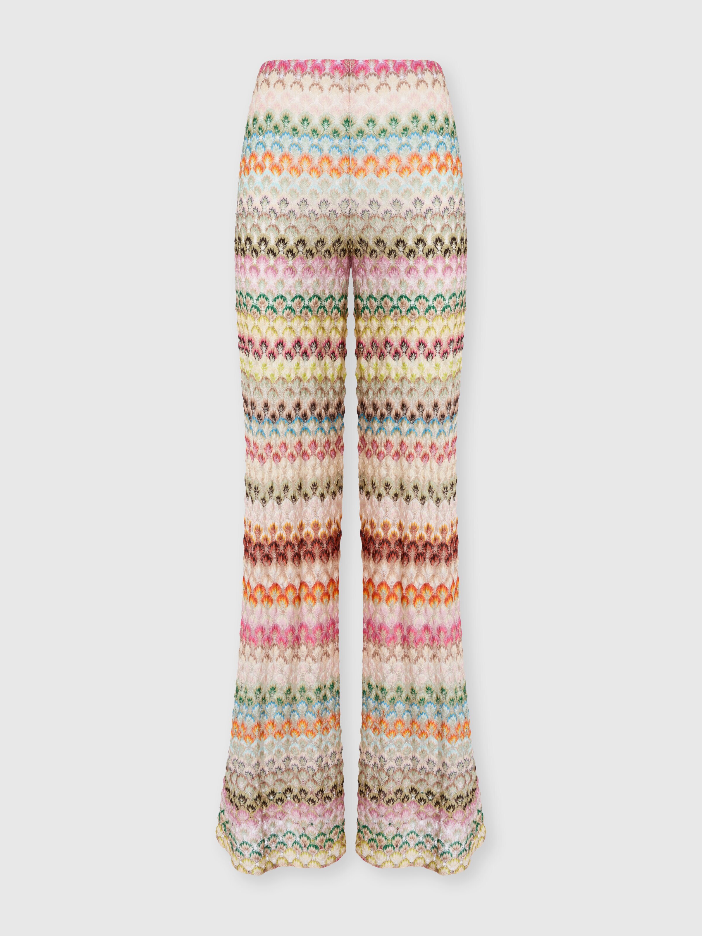 Pantaloni palazzo in pizzo, Multicolore  - 0