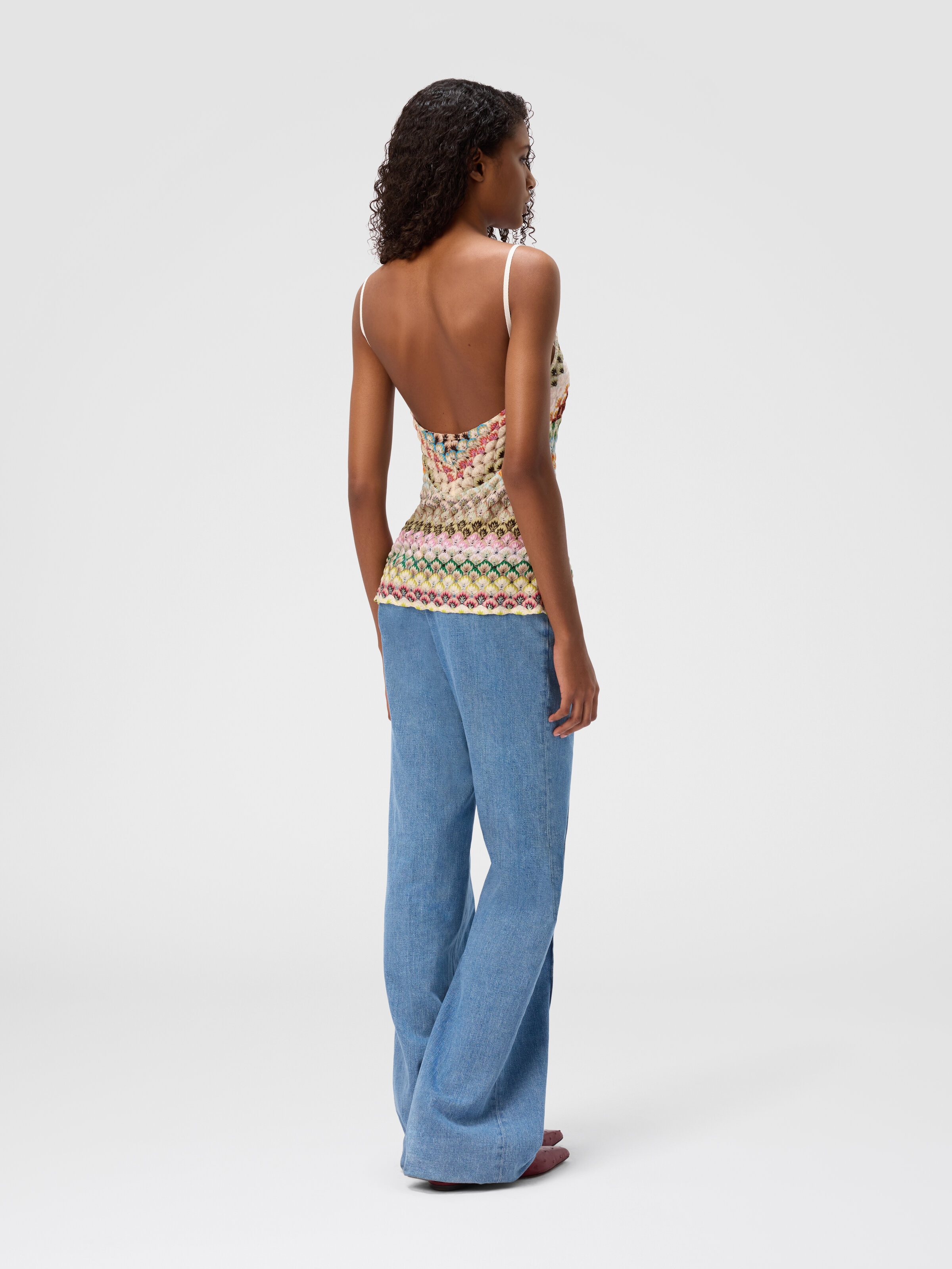Top in pizzo senza maniche Multicolore | Missoni