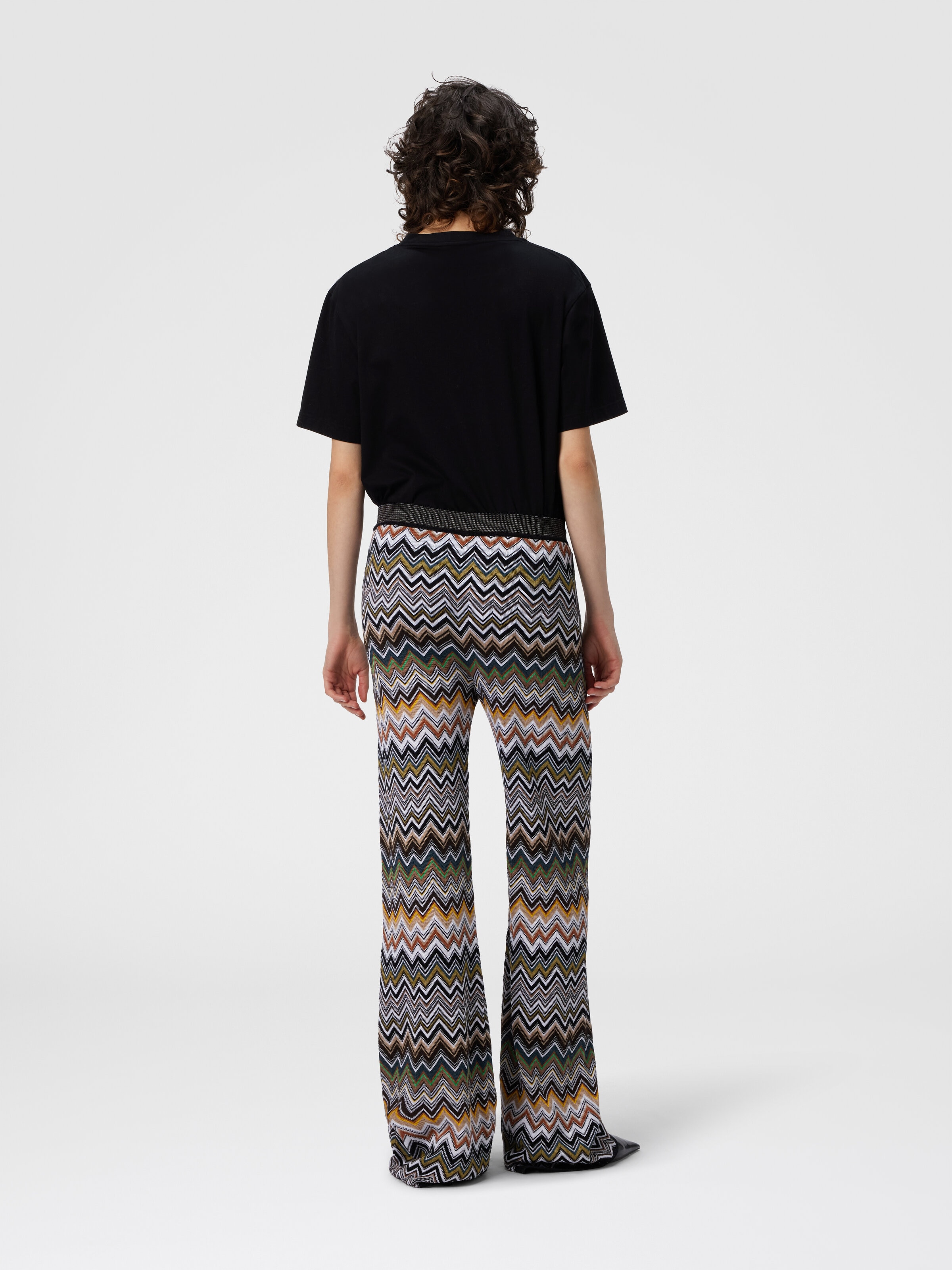 Long Pants with Chevron Pattern, Multicoloured  - 2
