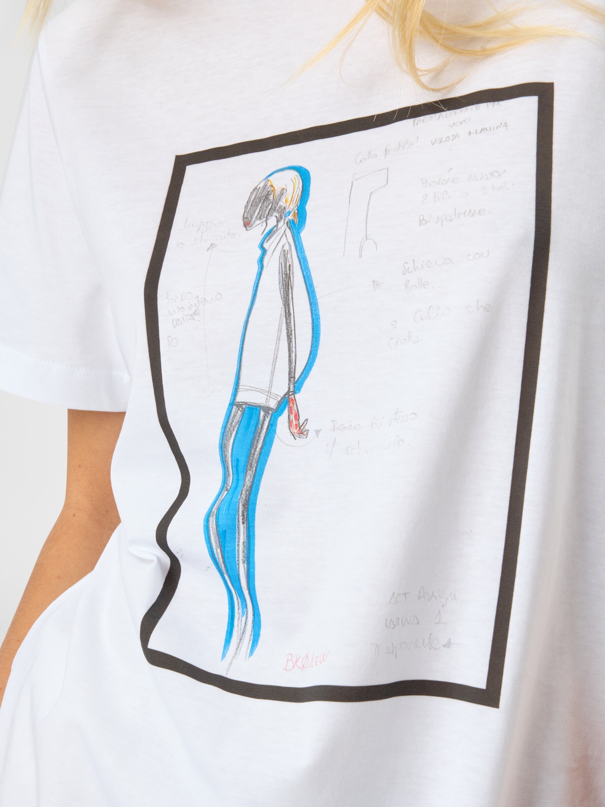Printed jersey t-shirt, White  - 4