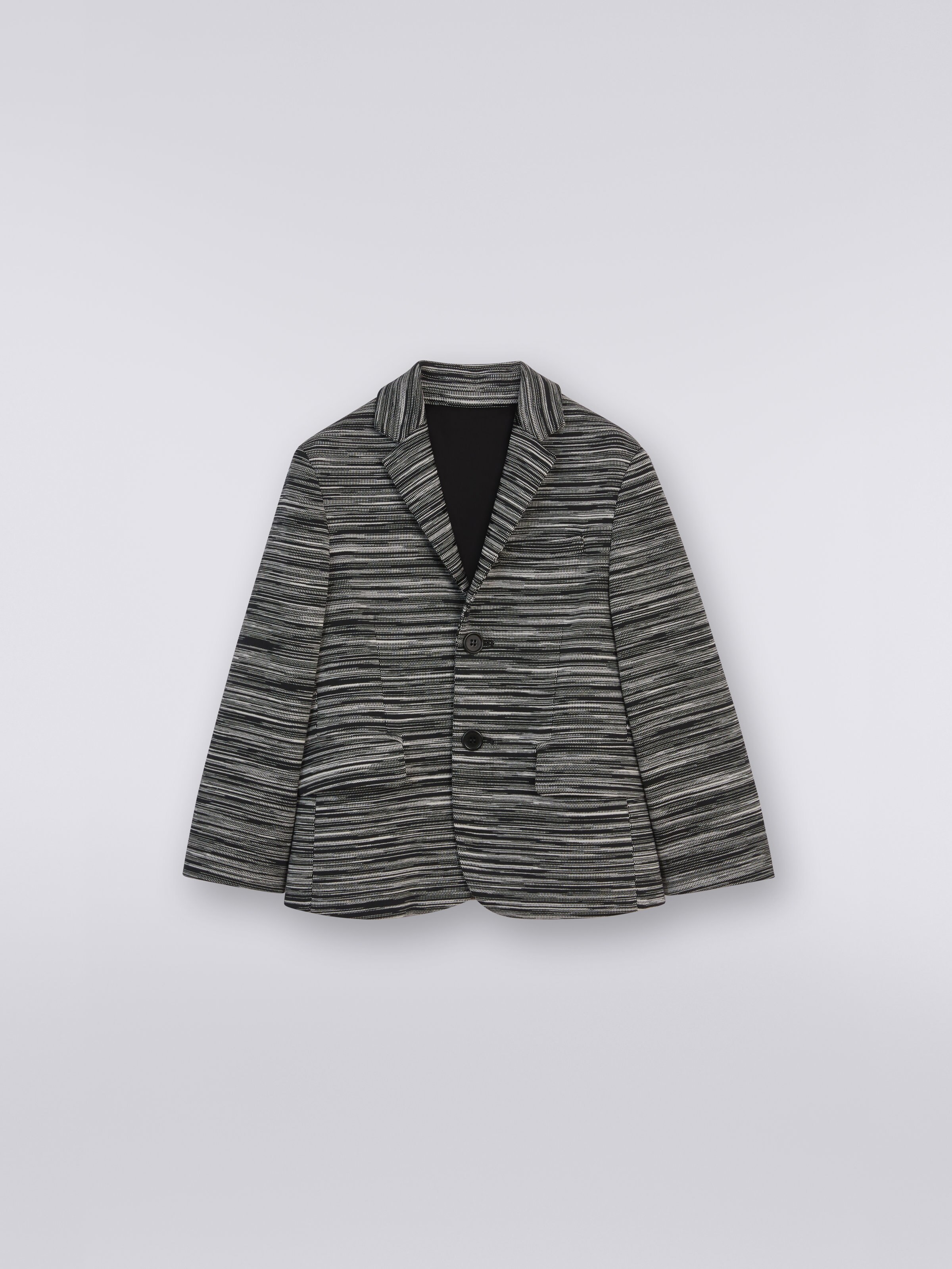Veste en coton flammé, Bleu - 0