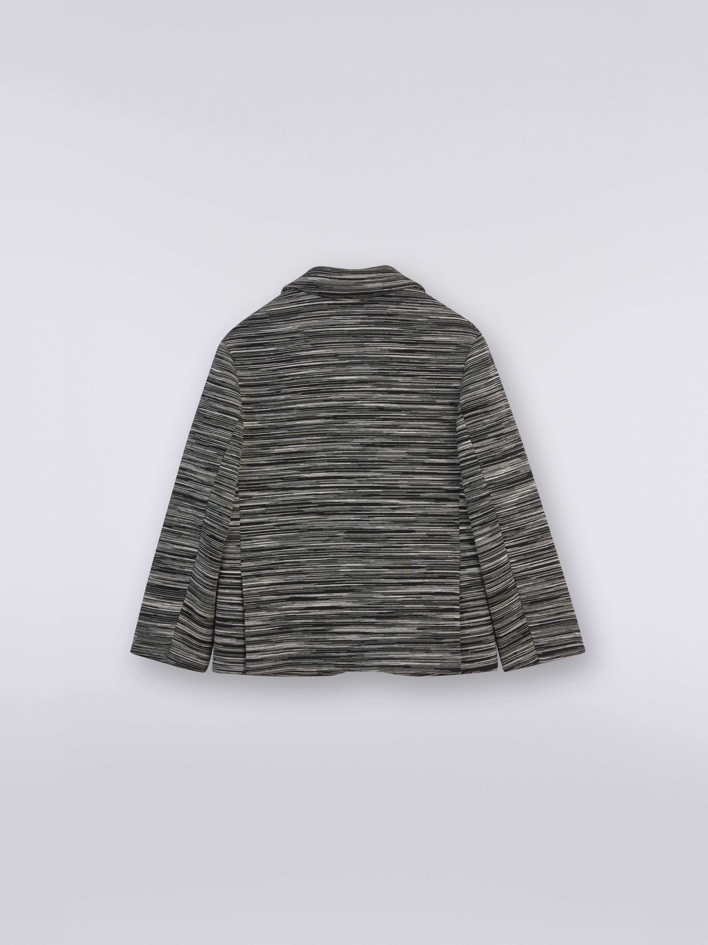 Veste en coton flammé, Bleu - 1