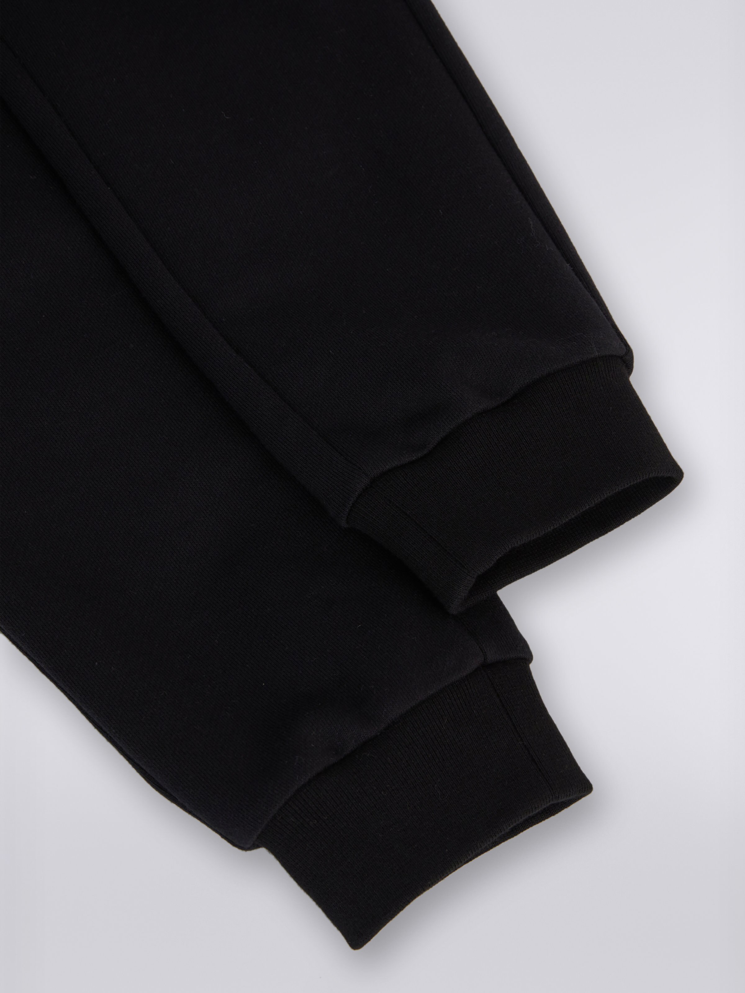 Joggers in cotone con dettaglio fiammato e logo, Ruggine - 3