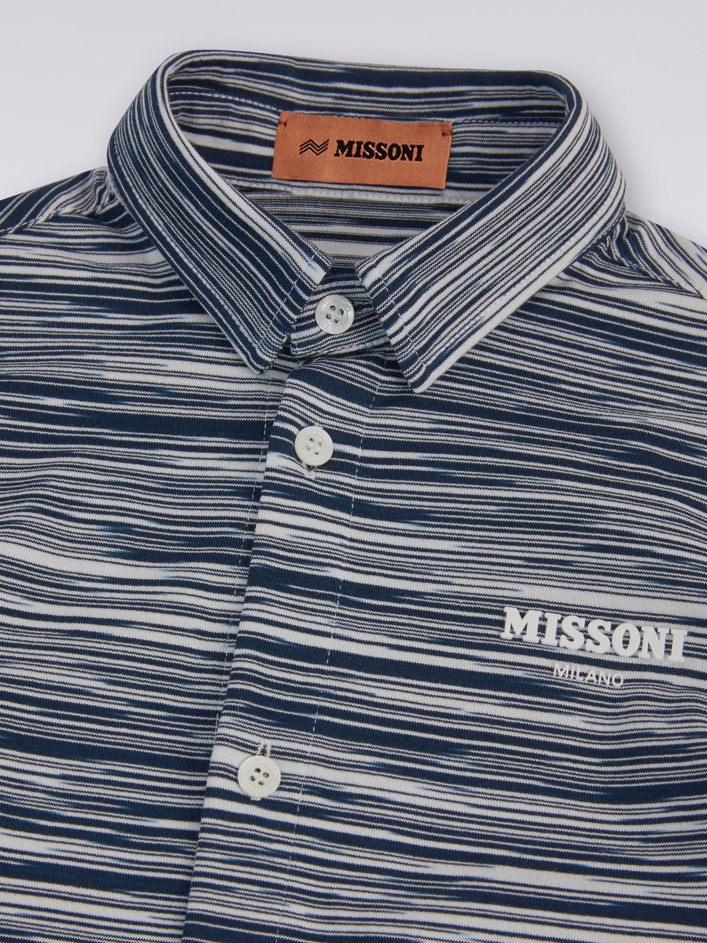 Missoni long discount sleeve polo blue