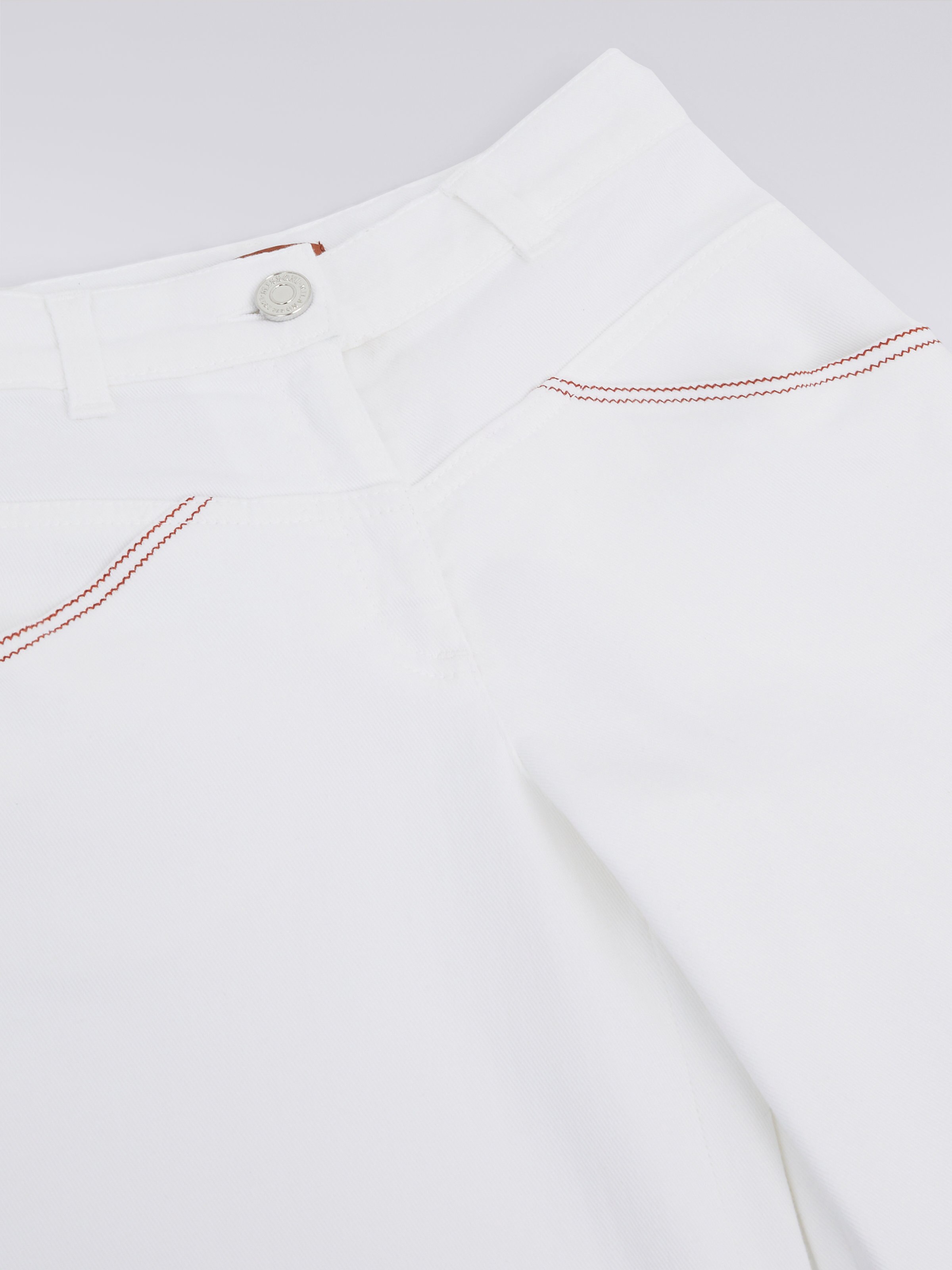 Palazzo trousers with sequins logo, Pink   - 2