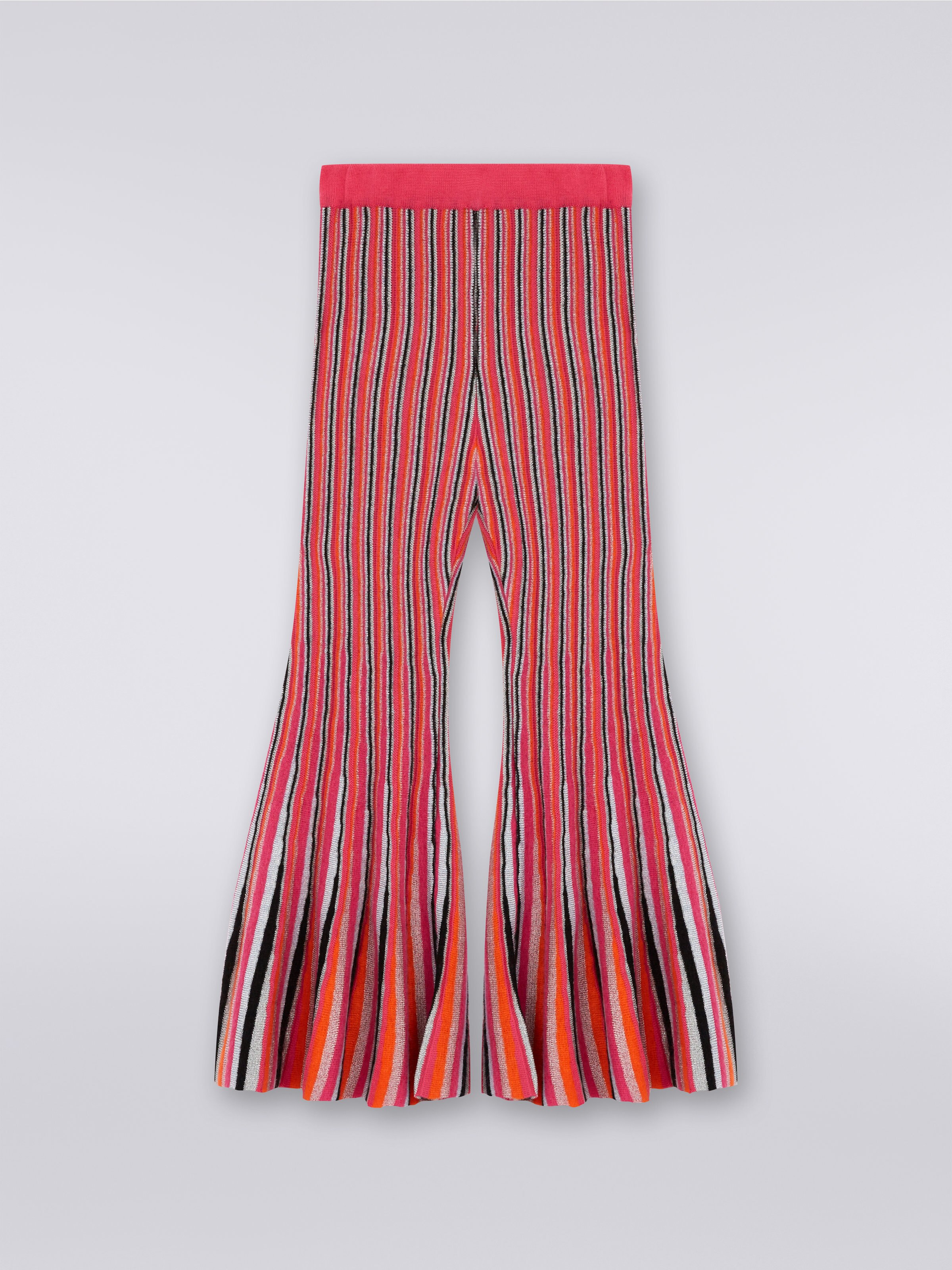 Flared trousers store striped