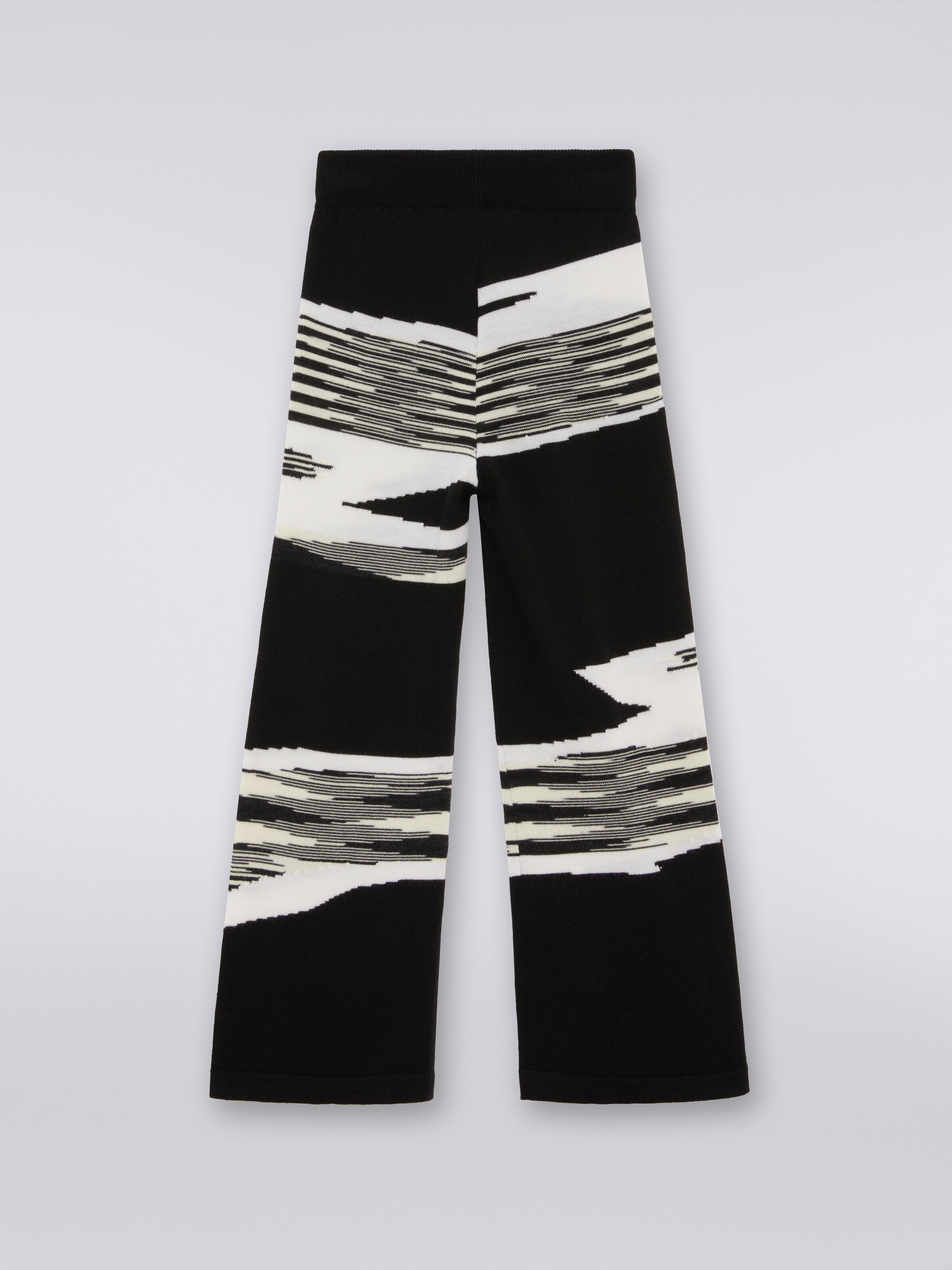 Pure virgin wool trousers, Black & White - 1
