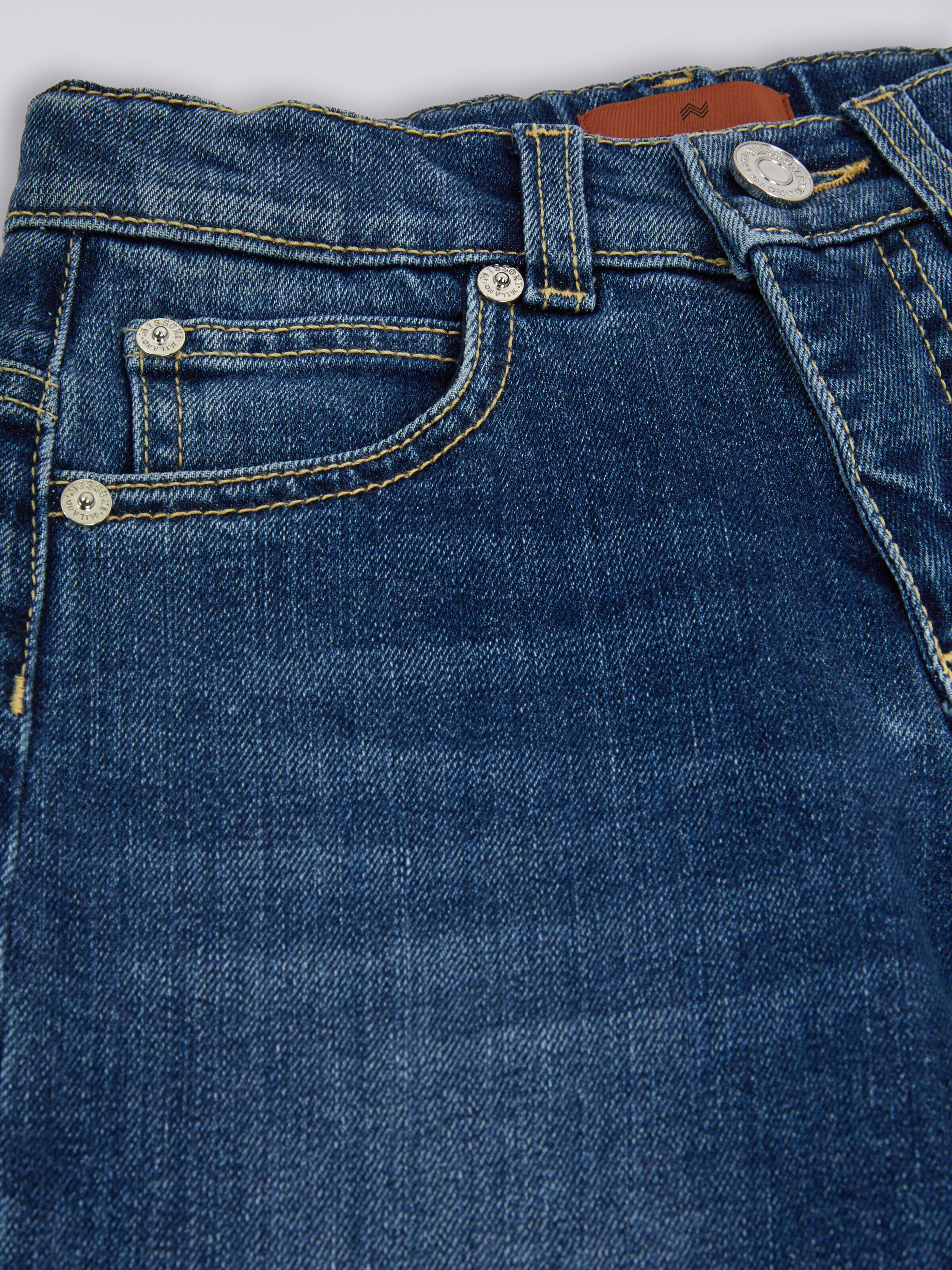 Hose aus Stretchbaumwolle, Blau - 2