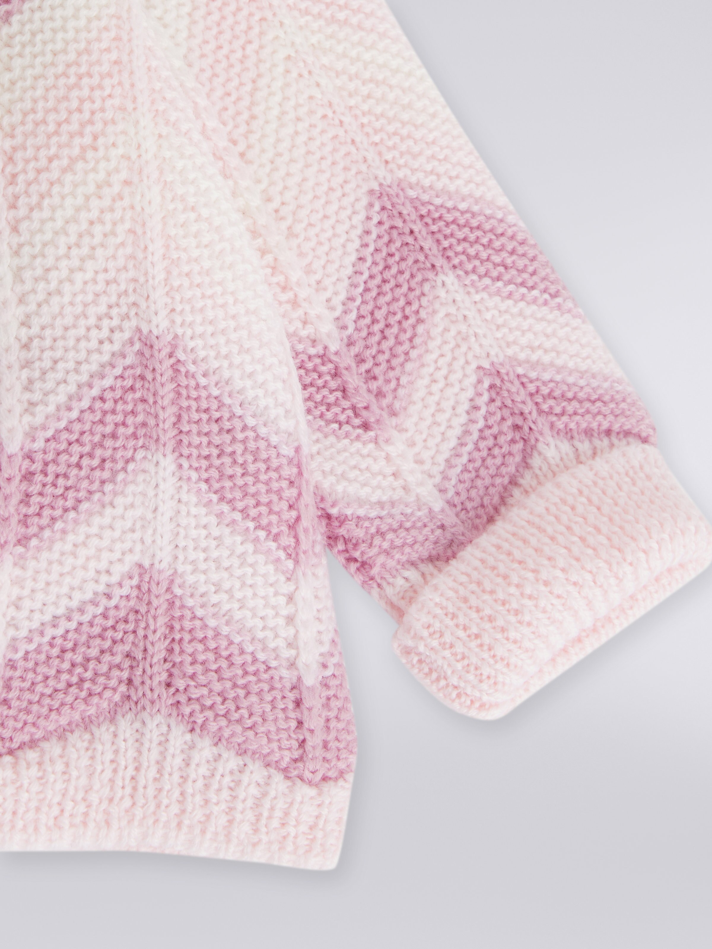 Strickcardigan aus Wolle mit Zickzackmuster, Mehrfarbig  - 3