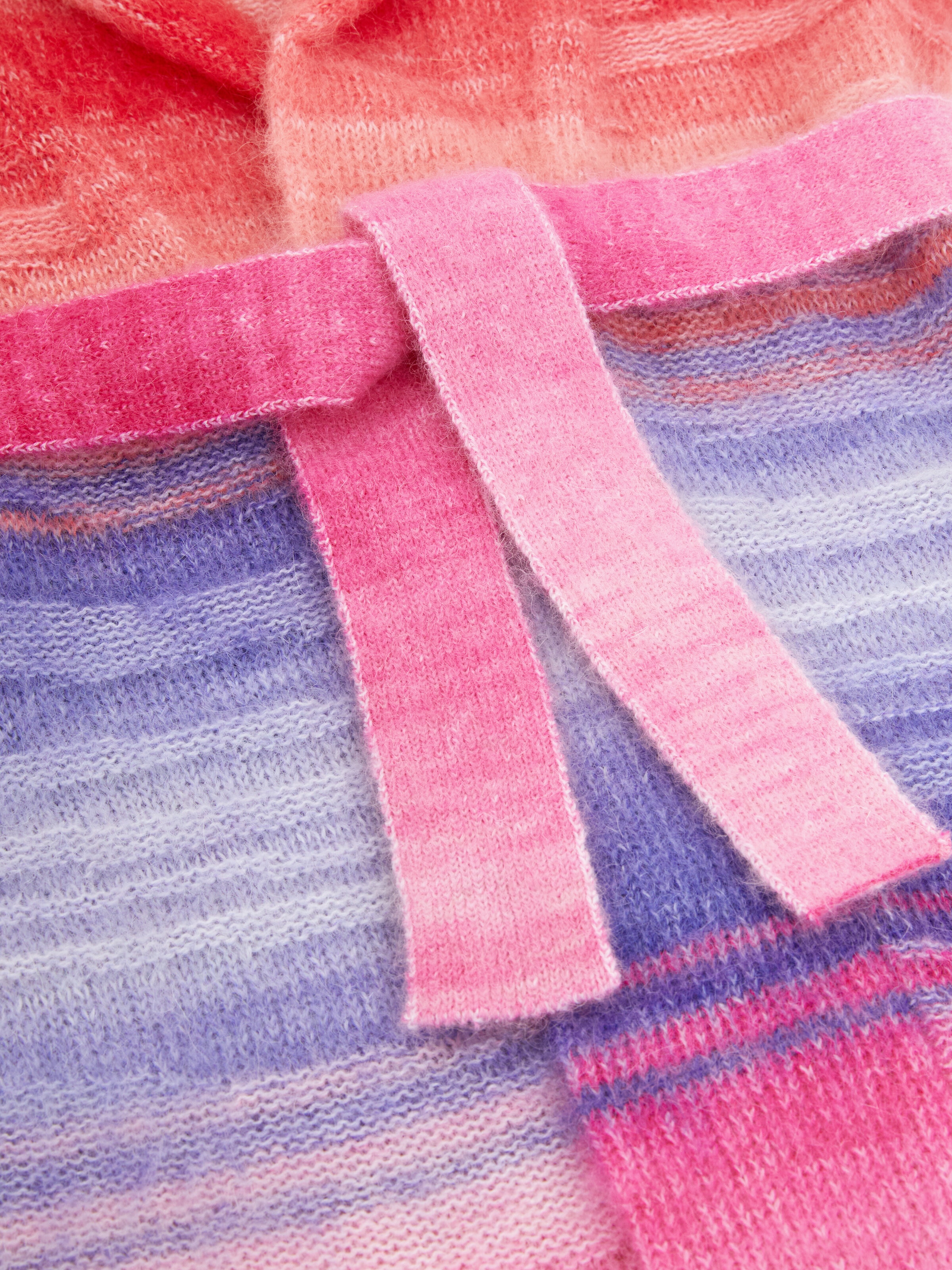 Cardigan en alpaga et mohair mélangés, Multicolore  - 3