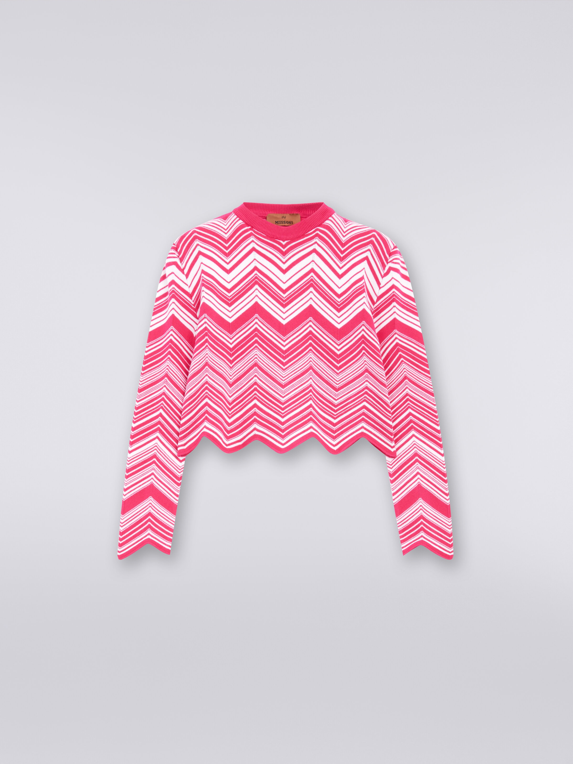 Viscose blend sweater, Pink   - 0