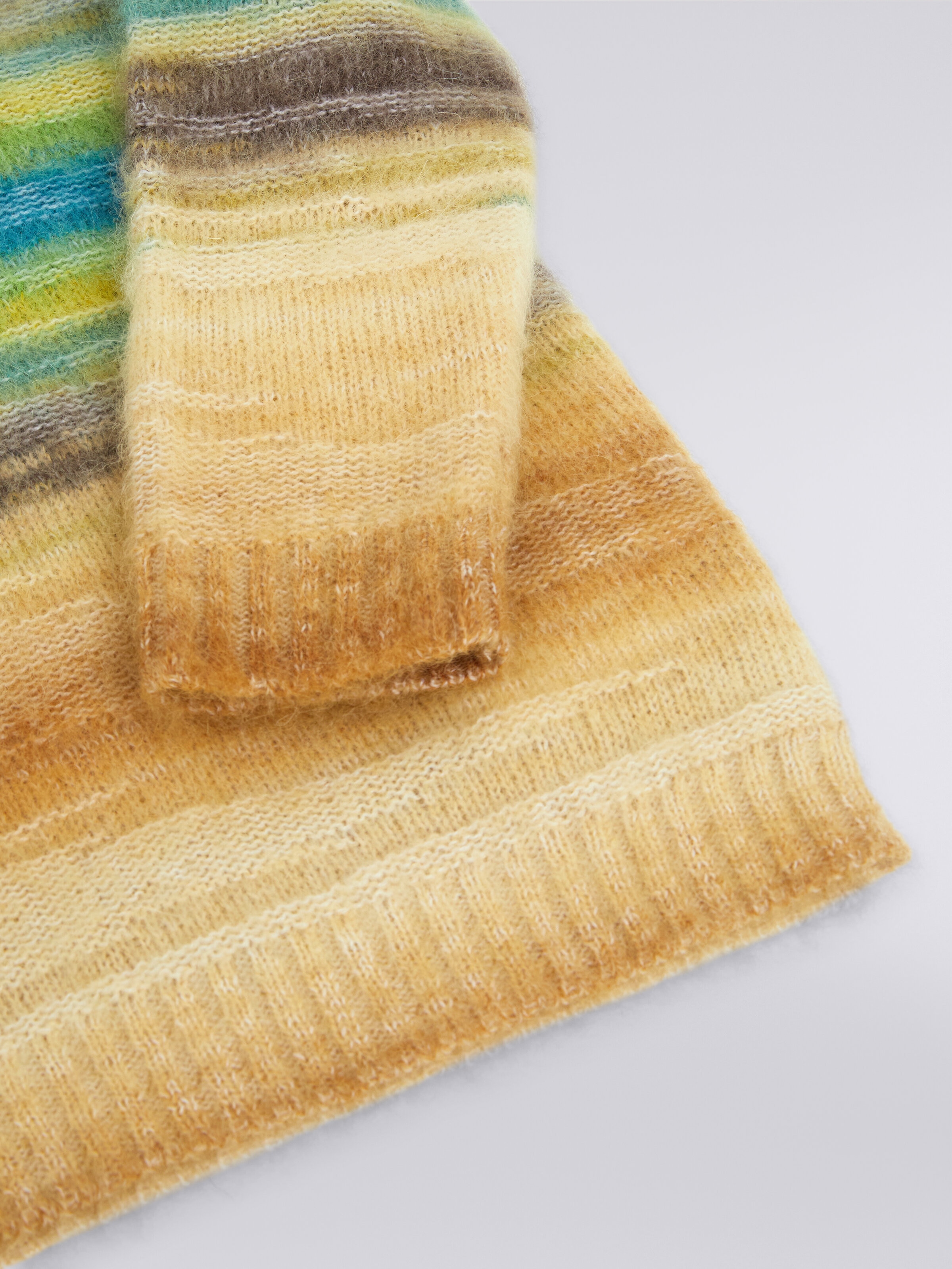 Mohair and alpaca blend crew-neck jumper, Multicoloured  - 3