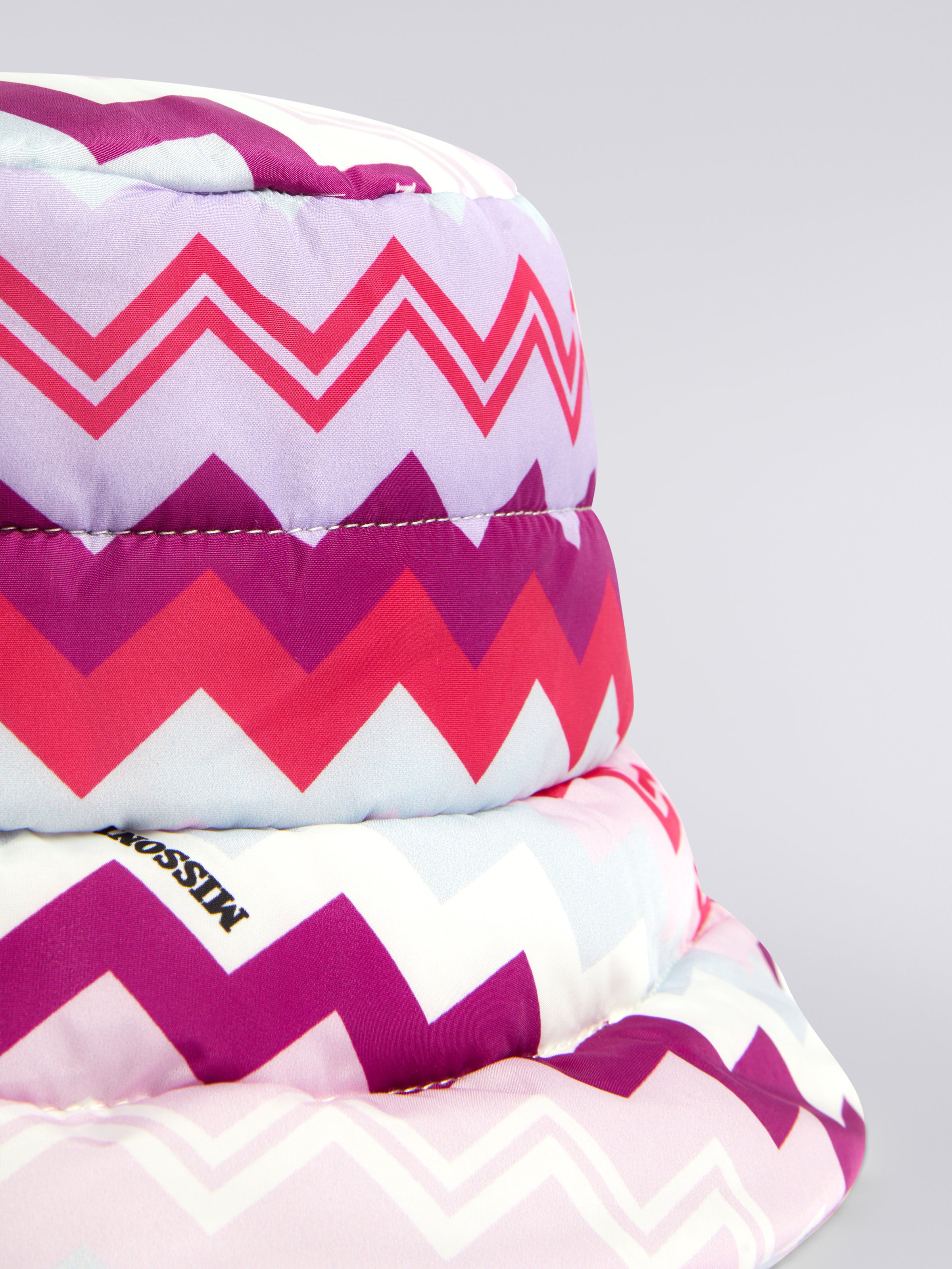 Zigzag nylon bucket hat, Multicoloured  - 1
