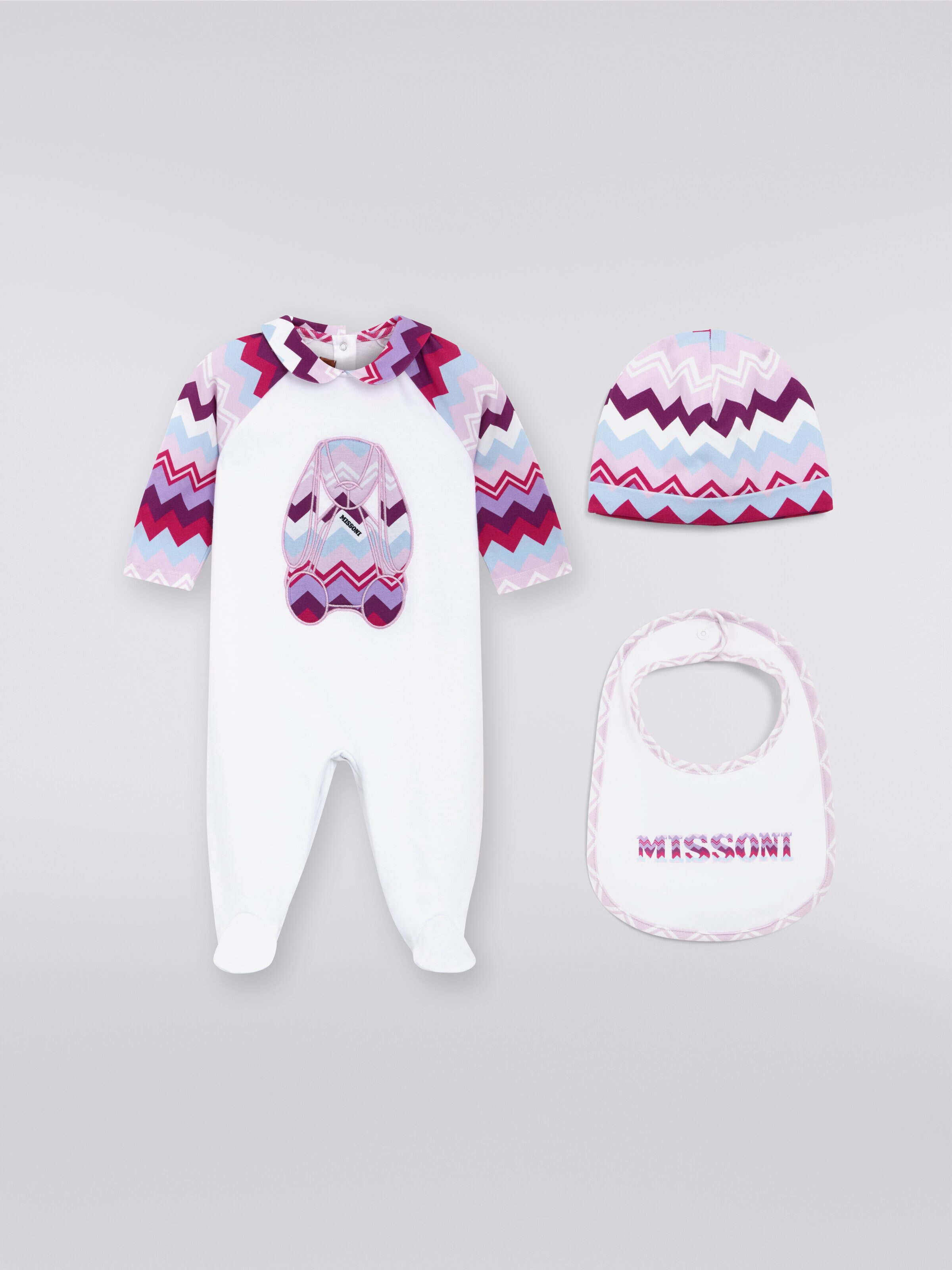 Ensemble deux pièces en coton, Rose   - 0