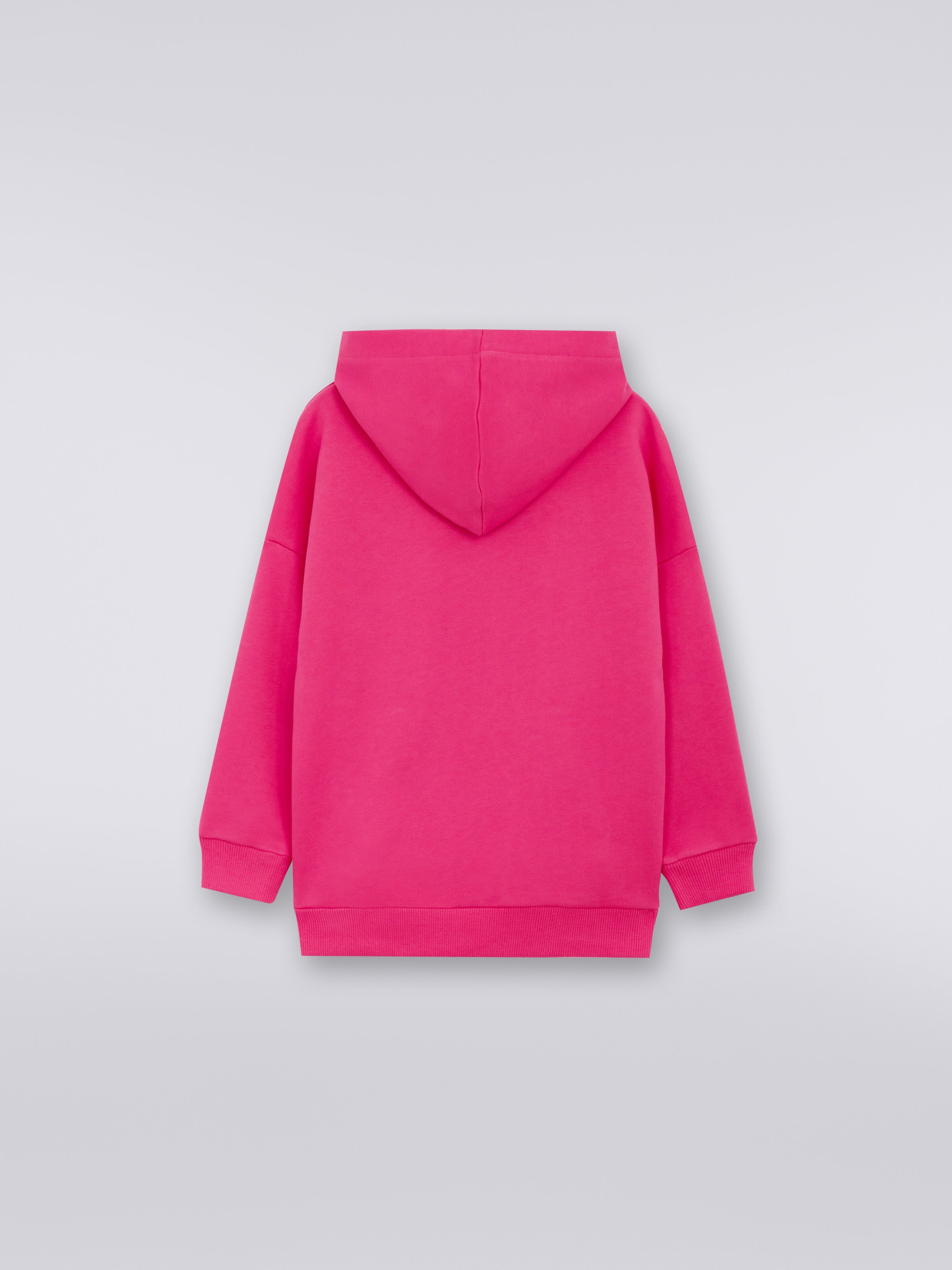 Oversized cotton hoodie, Pink   - 1
