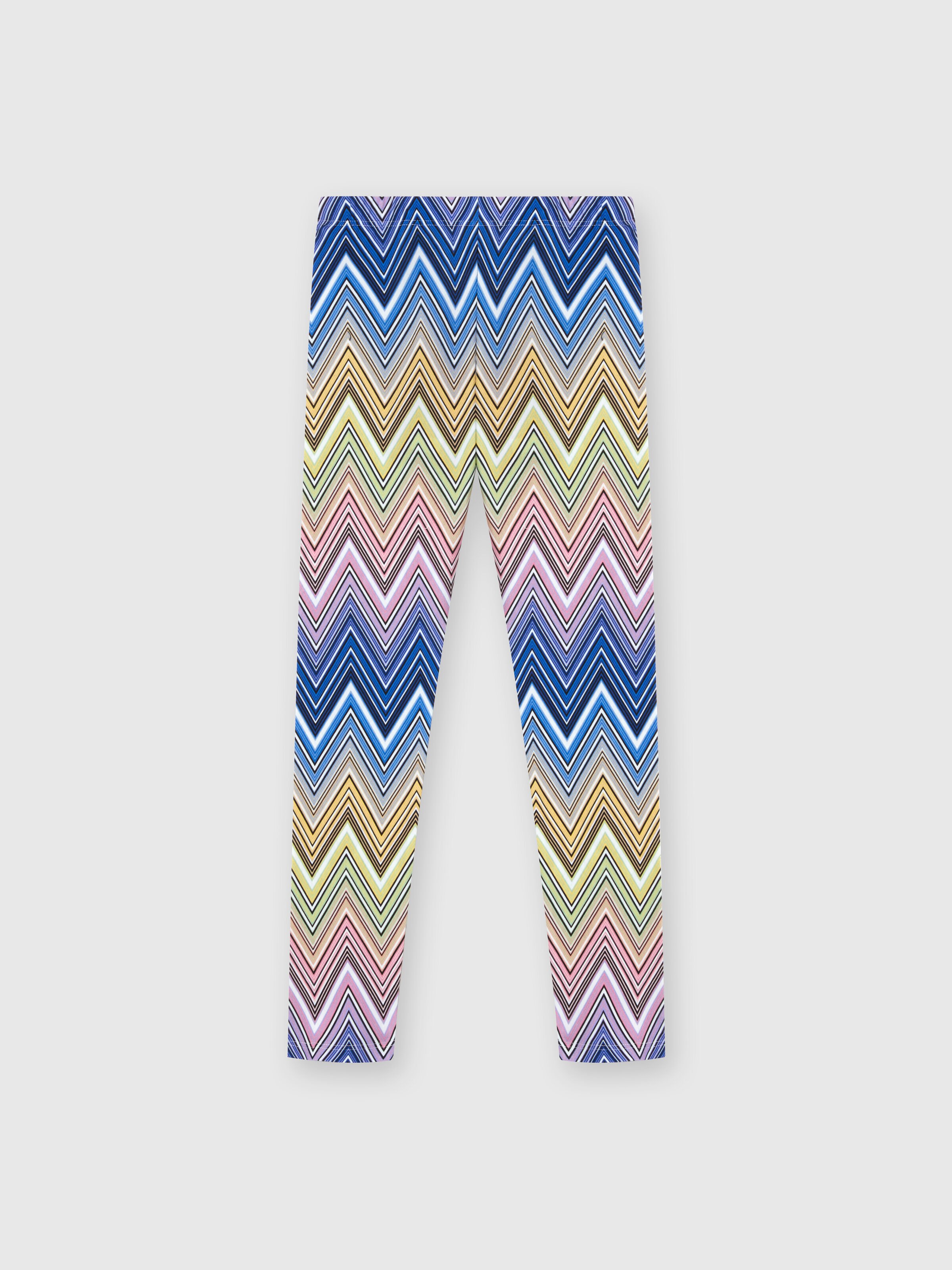 Leggings aus Chevron-Baumwolle, Mehrfarbig  - 0