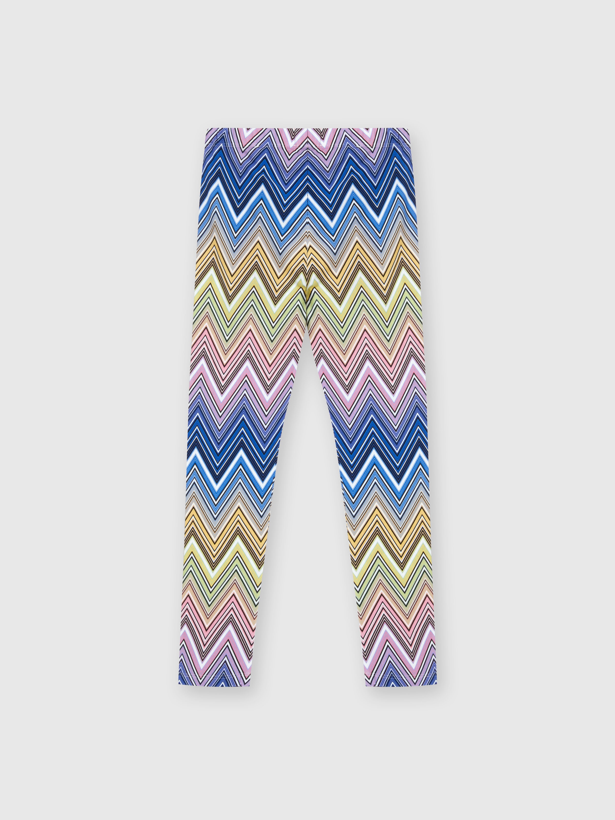 Cotton chevron leggings, Multicoloured  - 1