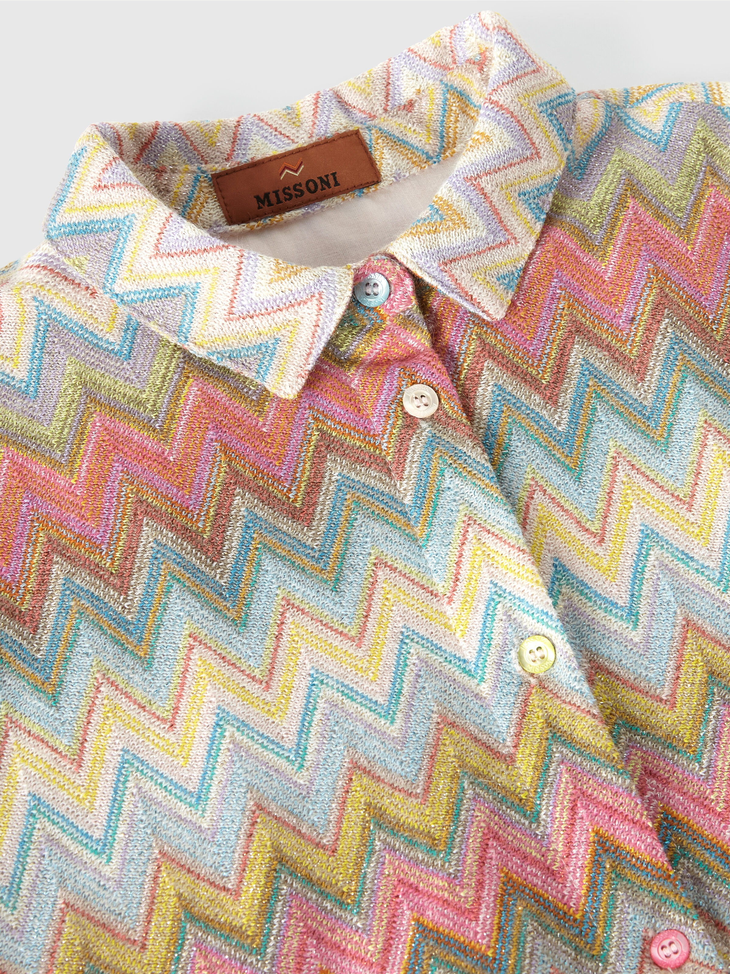 Kleid aus Lamé aus einer Viskosemischung, Mehrfarbig  - 2