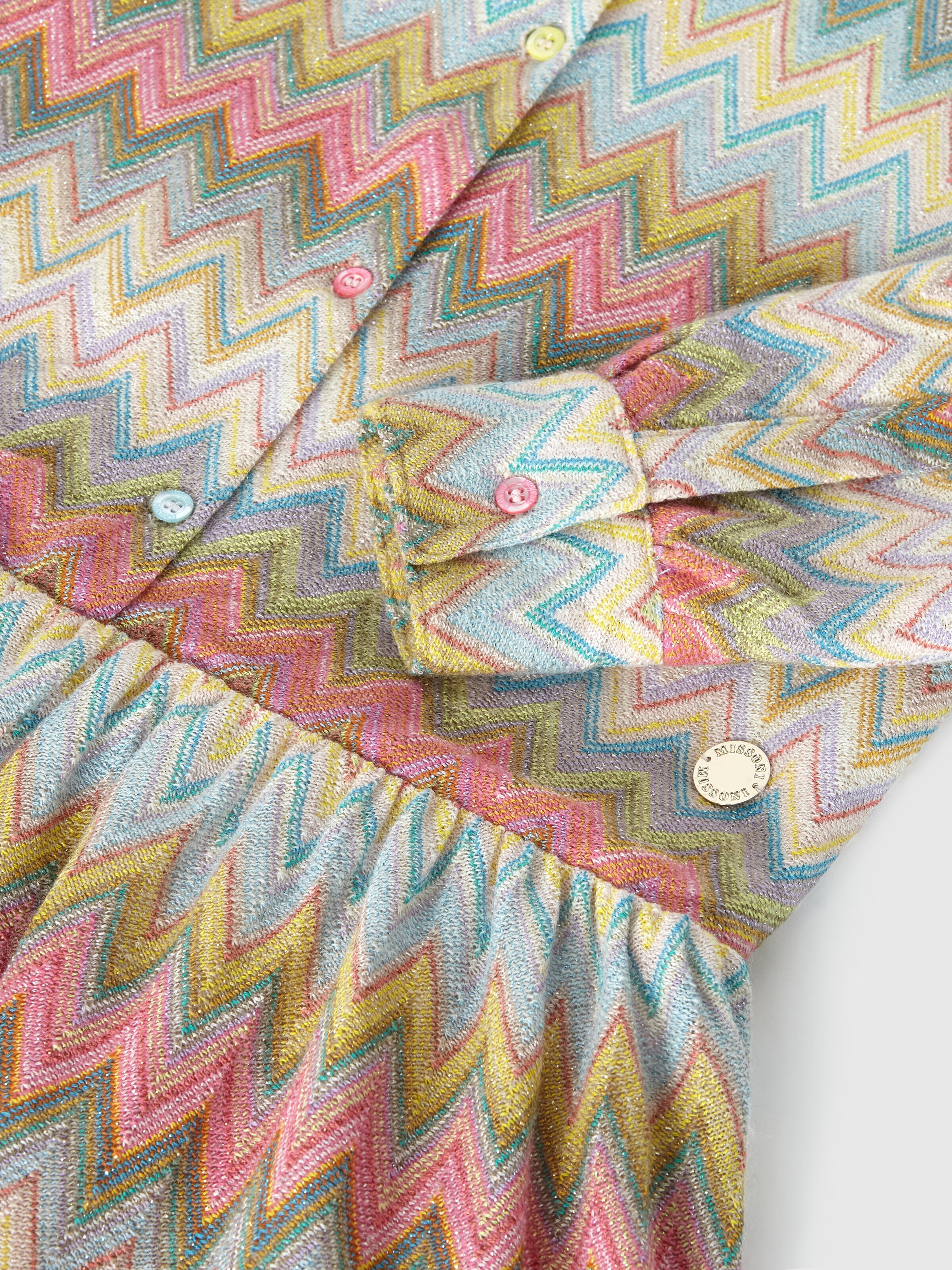 Kleid aus Lamé aus einer Viskosemischung, Mehrfarbig  - 3