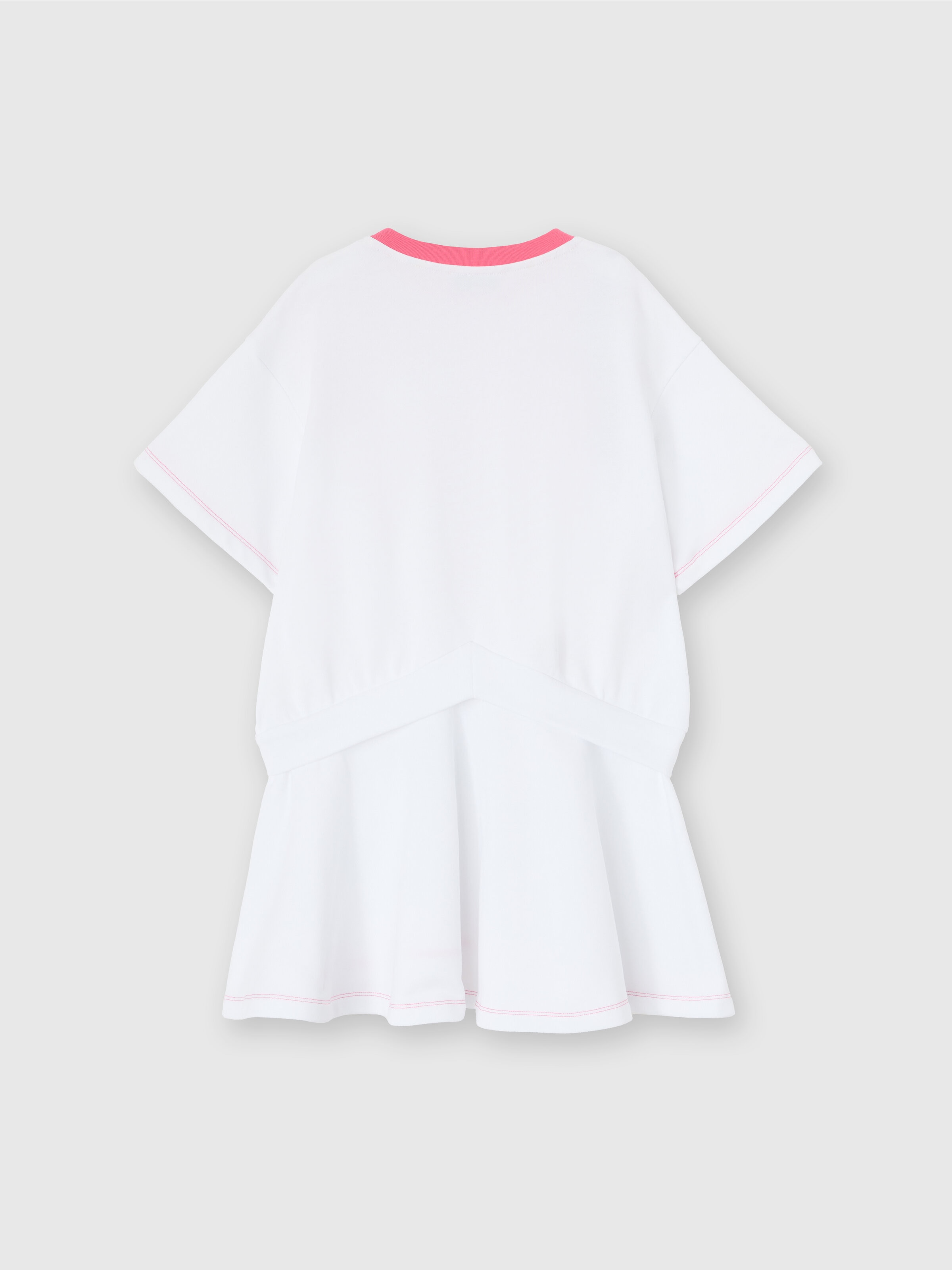 Robe à imprimé zig-zag et jupe évasée, Multicolore  - 1