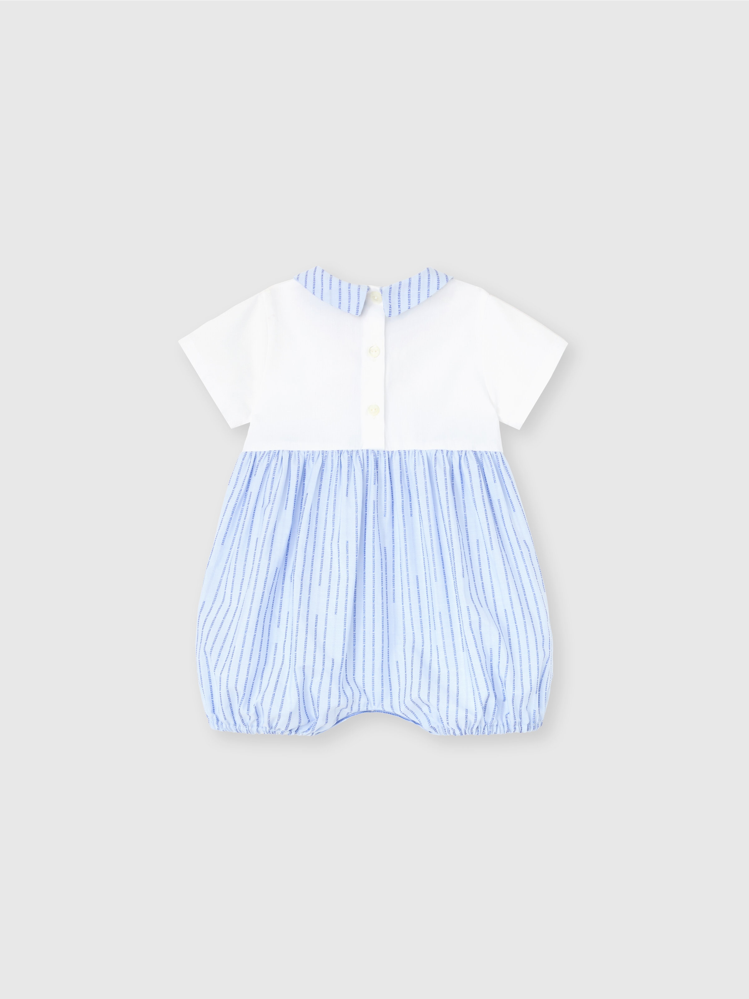 Tutina con logo Missoni, Azzurro - 1
