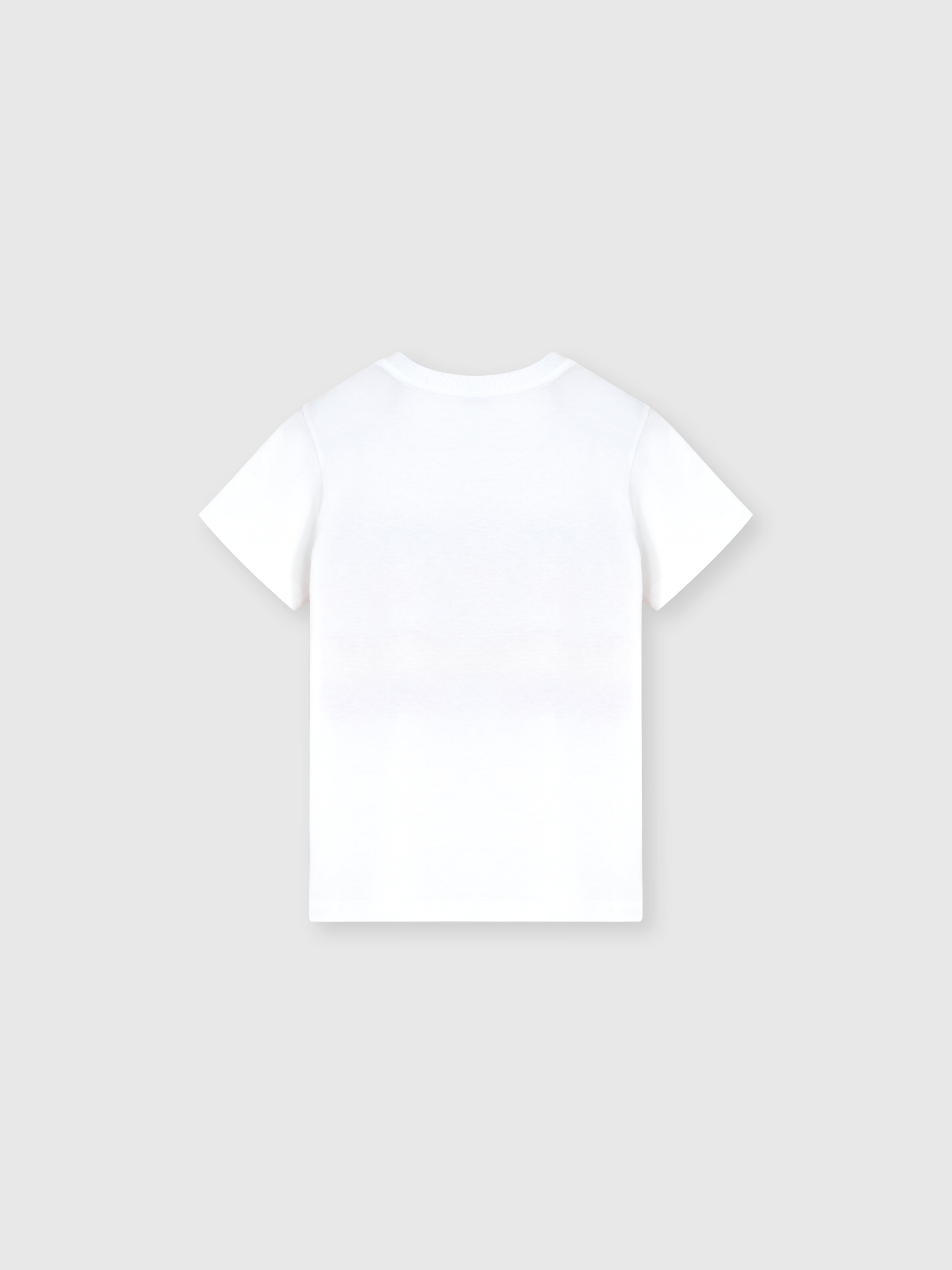T-shirt with zig-zag print and front logo, White Multicoloured   - 1