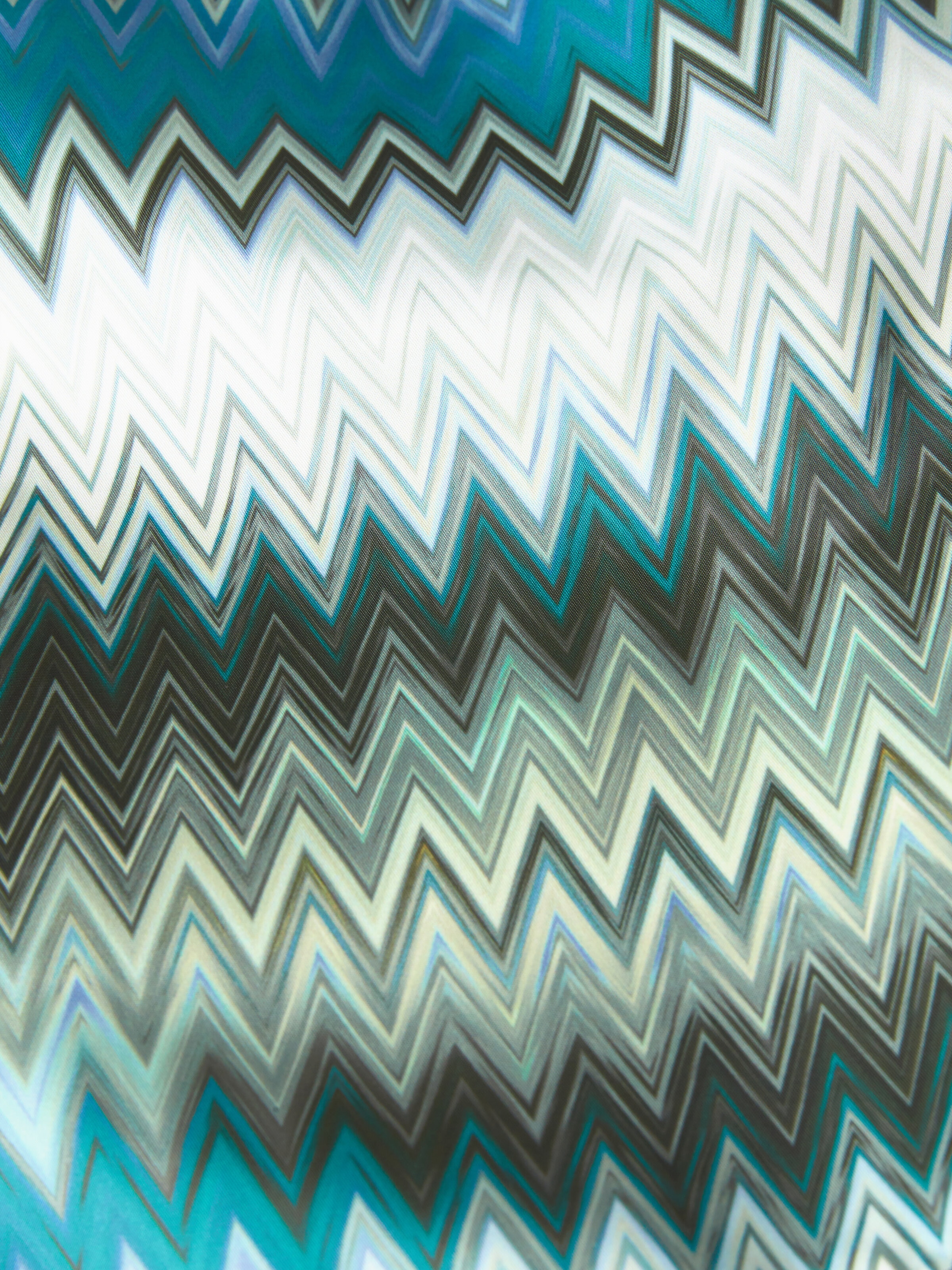 Costume stampa zig zag con logo ricamato, Multicolore  - 3