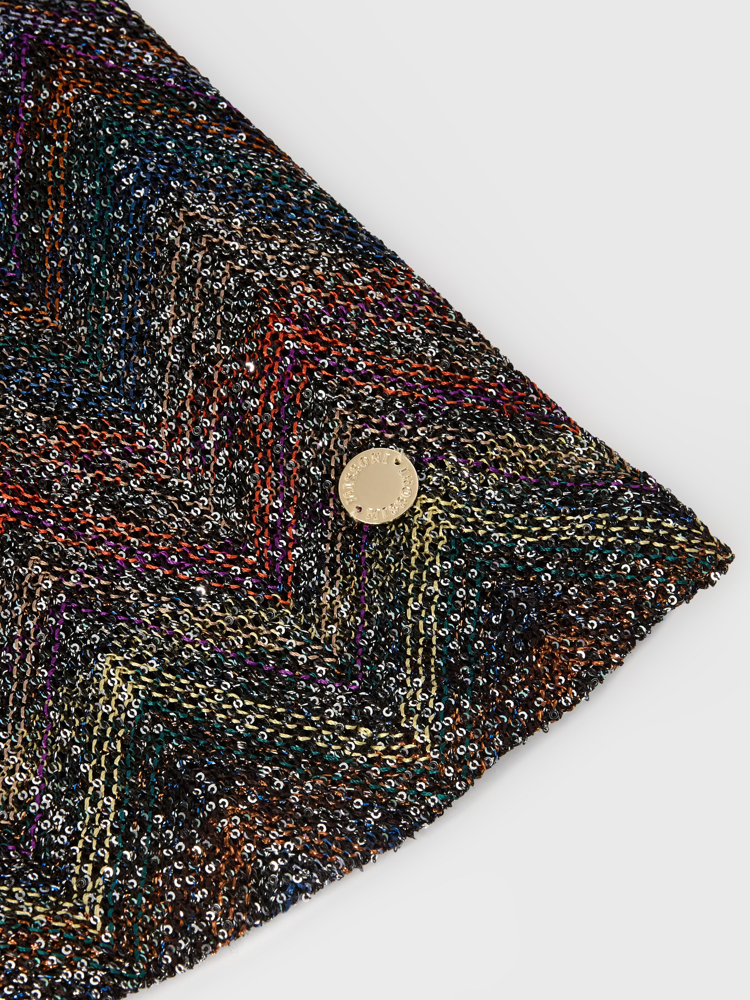 Dress in viscose-lamé blend, Multicoloured  - 2