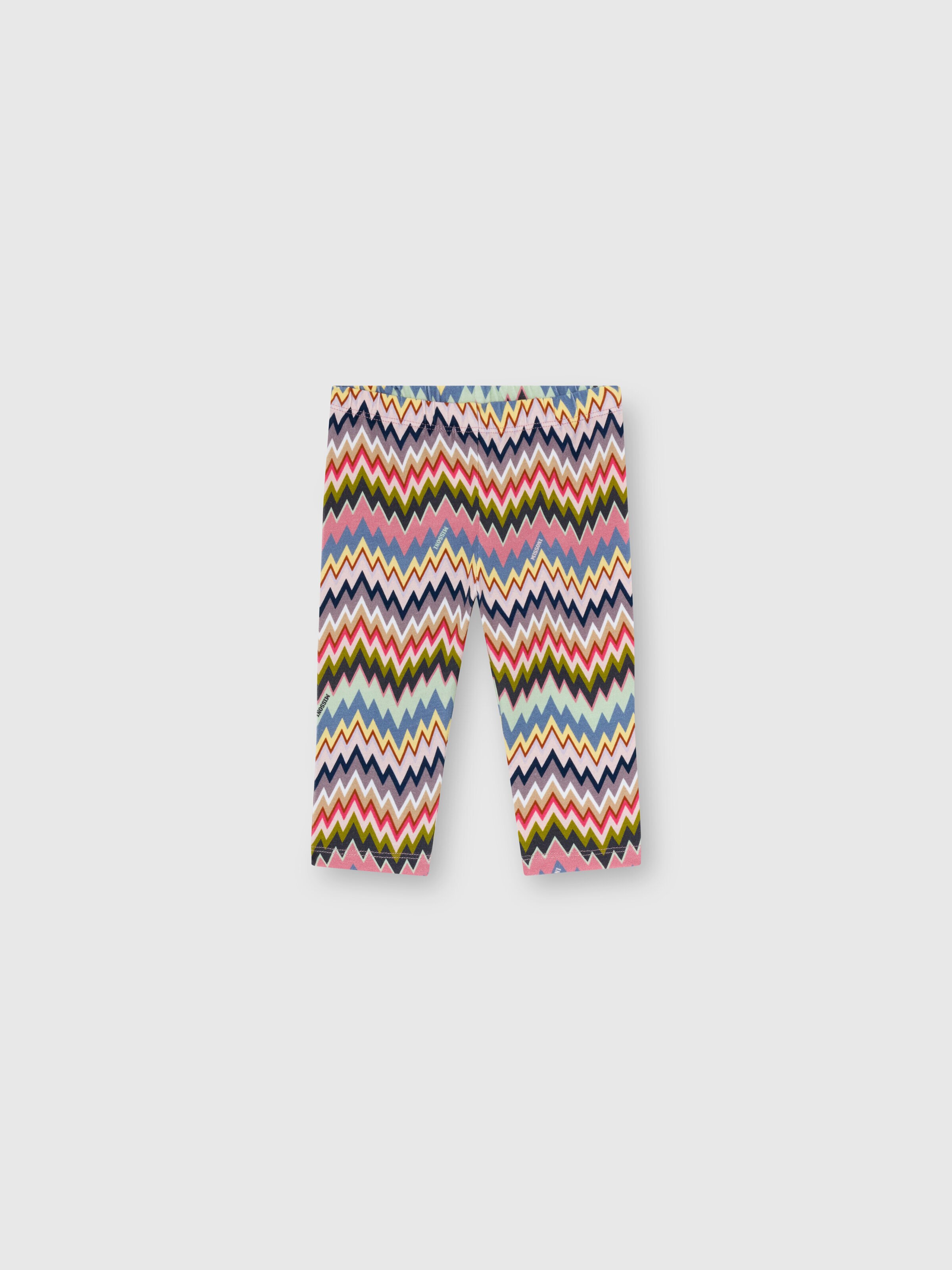 Stretch cotton leggings, Multicoloured  - 0