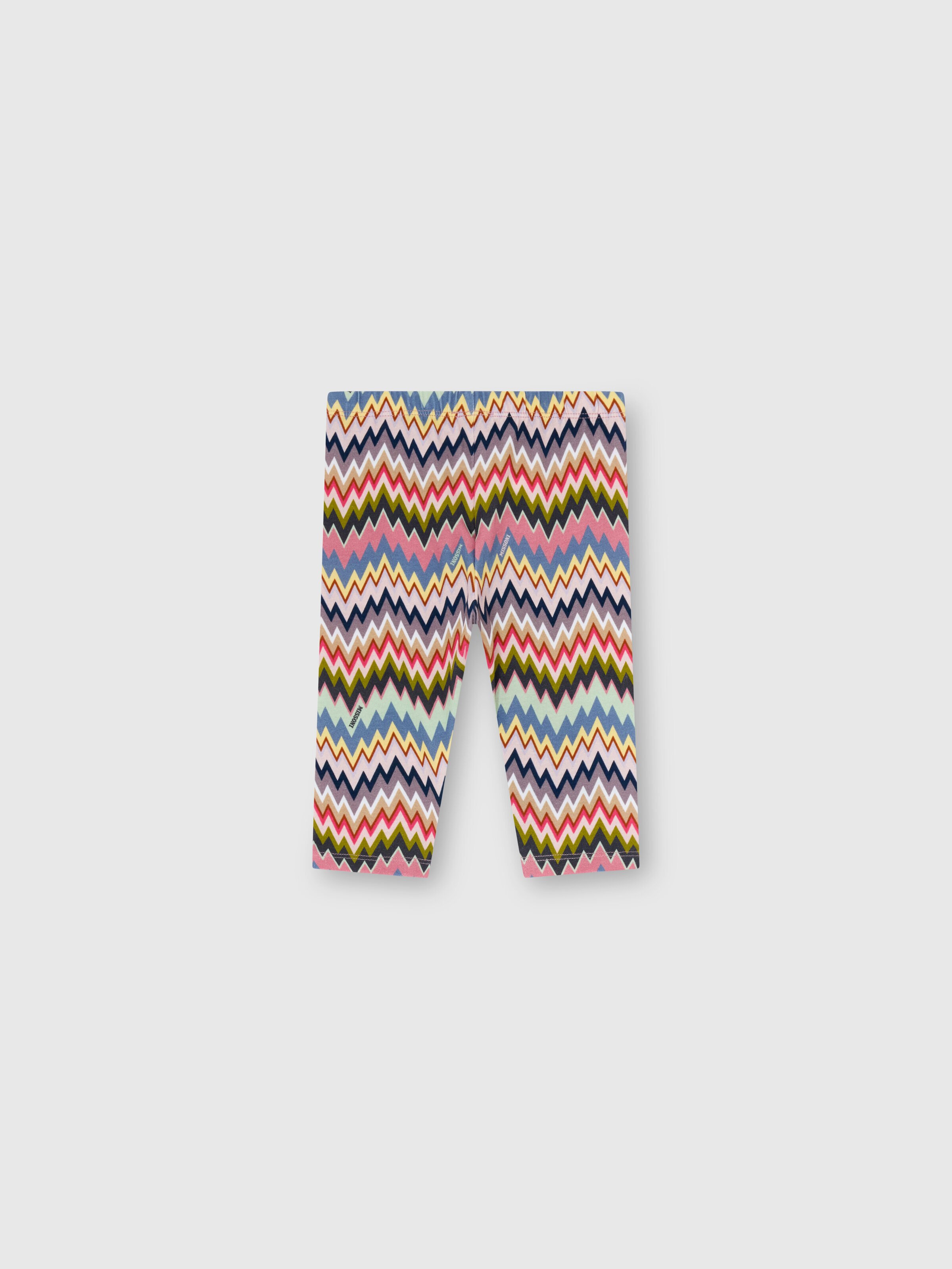 Stretch cotton leggings, Multicoloured  - 1